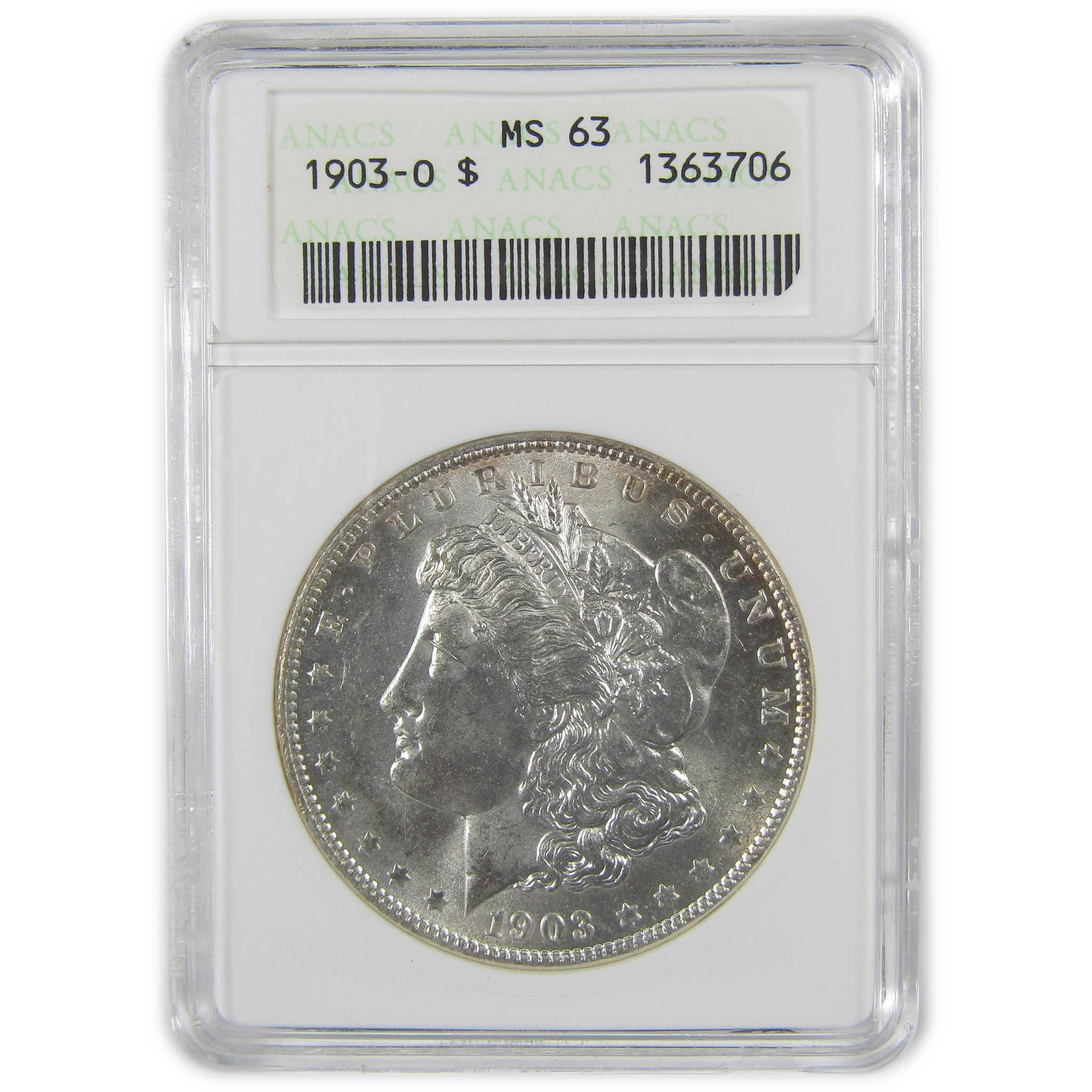 1903 O Morgan Dollar MS 63 ANACS Silver Uncirculated SKU:I23797 - Morgan coin - Morgan silver dollar - Morgan silver dollar for sale - Profile Coins & Collectibles