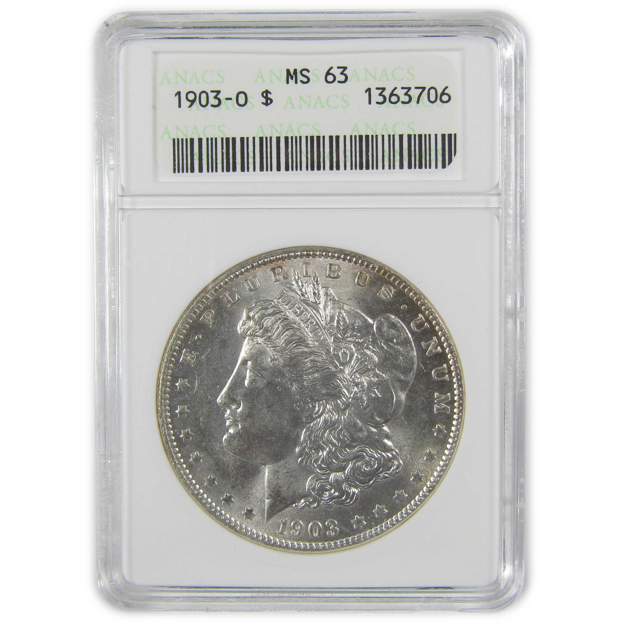 1903 O Morgan Dollar MS 63 ANACS Silver Uncirculated SKU:I23797 - Morgan coin - Morgan silver dollar - Morgan silver dollar for sale - Profile Coins & Collectibles