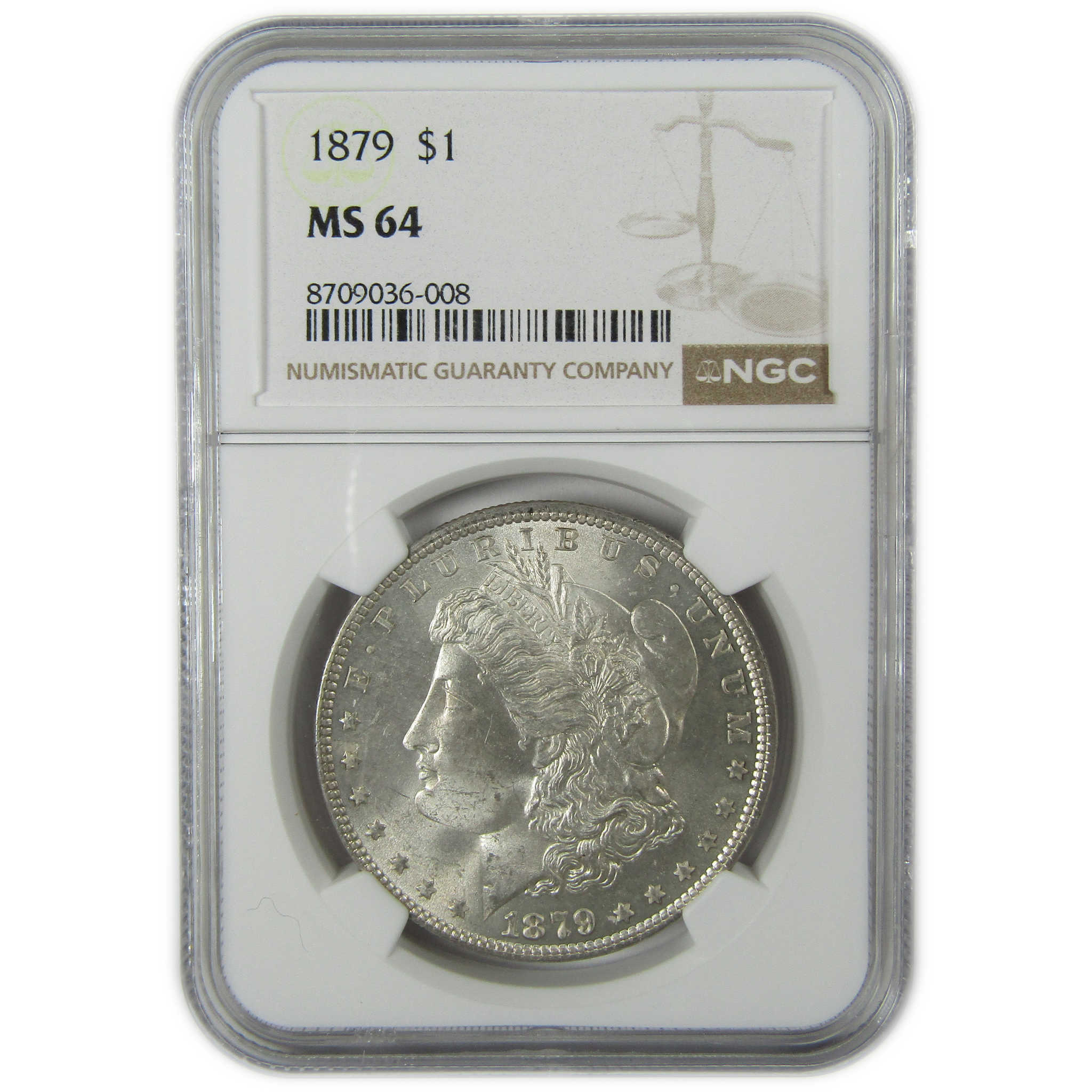 1879 Morgan Silver Dollar MS 64 NGC Uncirculated $1 Coin SKU:CP337 - Morgan coin - Morgan silver dollar - Morgan silver dollar for sale - Profile Coins & Collectibles