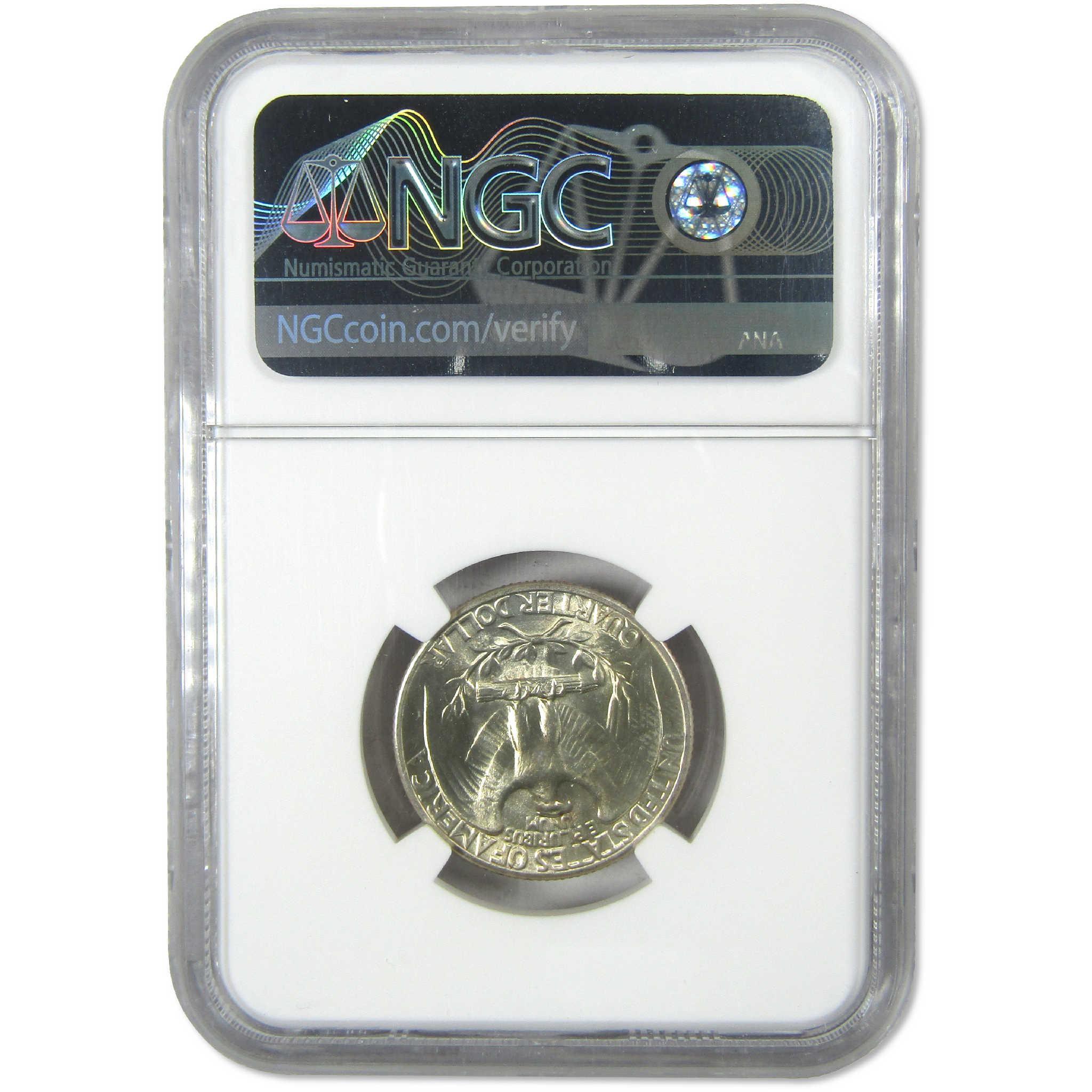 1939 Washington Silver Quarter MS 64 NGC Uncirculated 25c Coin