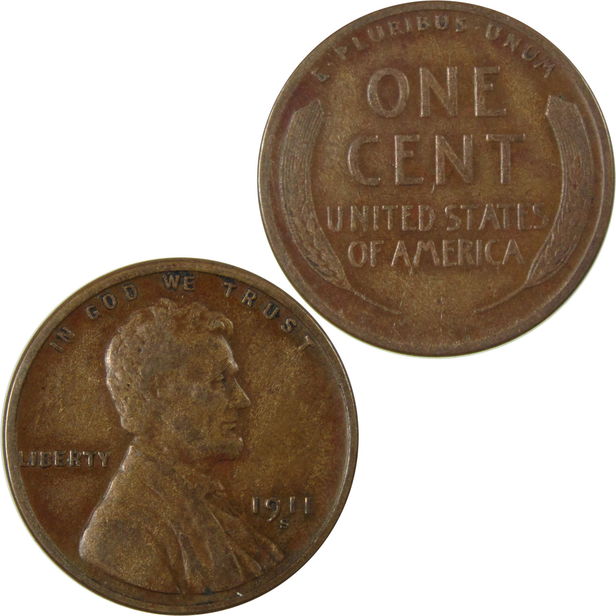 1911 S Lincoln Wheat Cent VF Very Fine Details Penny SKU:I26385