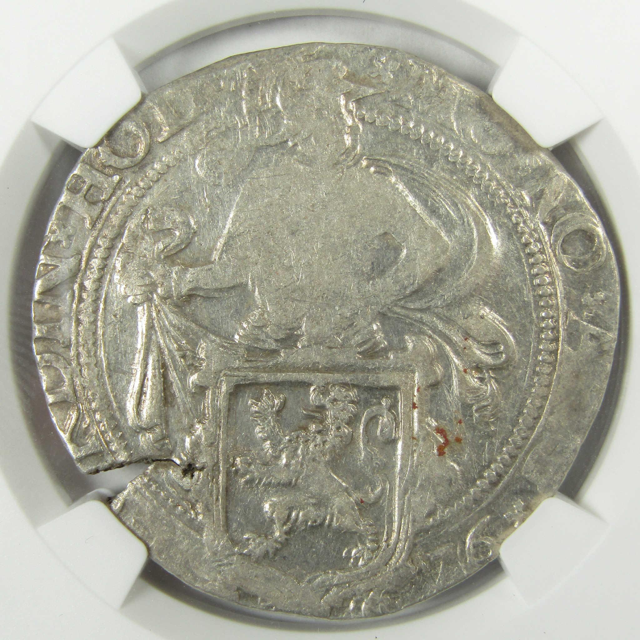 1576 Netherlands Lion Daalder Holland DAV-8838 AU 53 NGC SKU:CPC0577