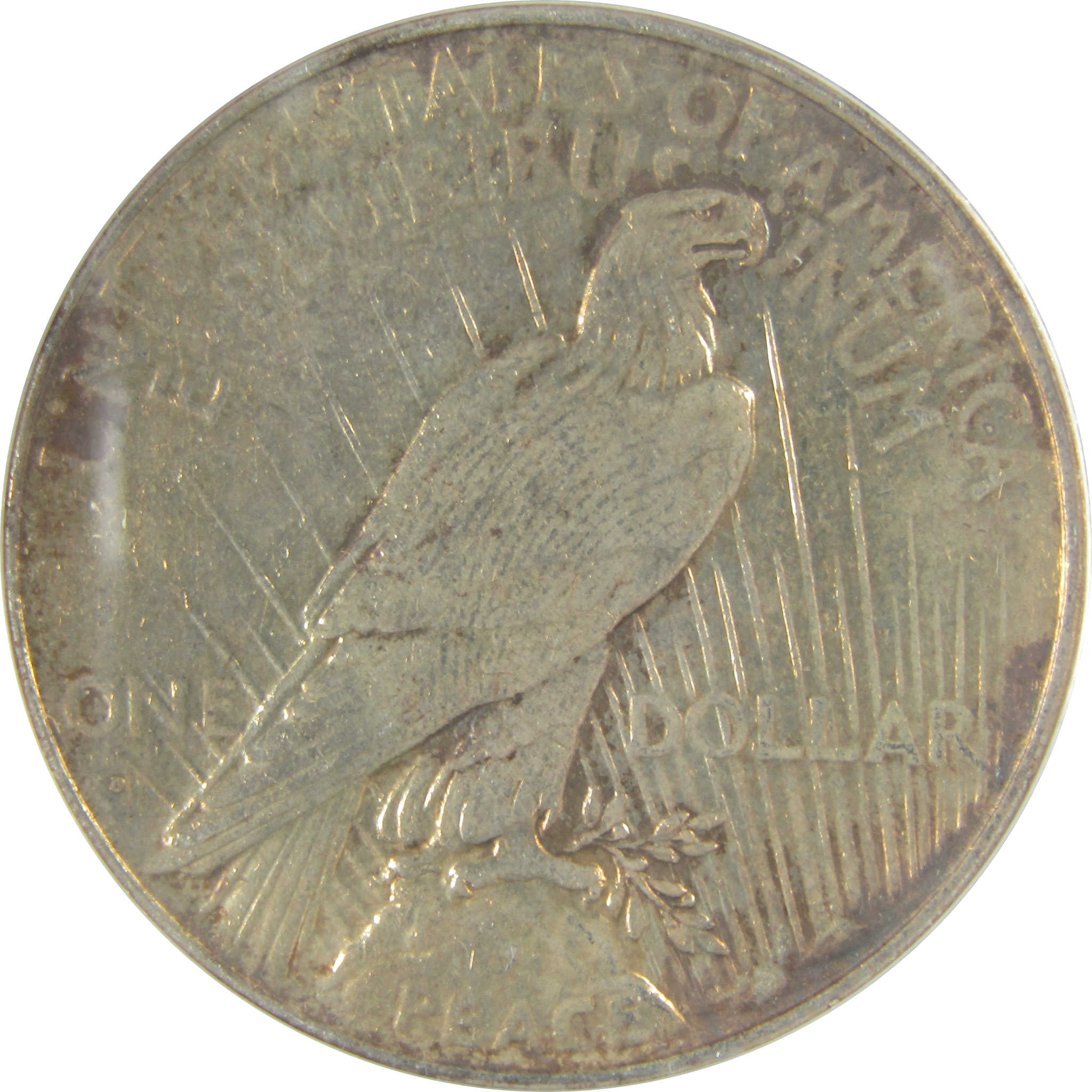 1934 D Peace Dollar AU 50 Details ANACS Silver $1 Coin SKU:I21578