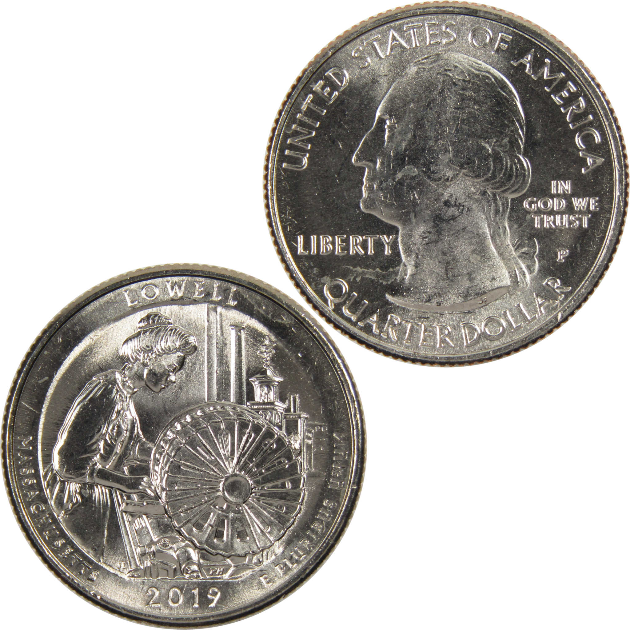 2019 P Lowell NHP National Park Quarter BU Uncirculated Clad 25c Coin