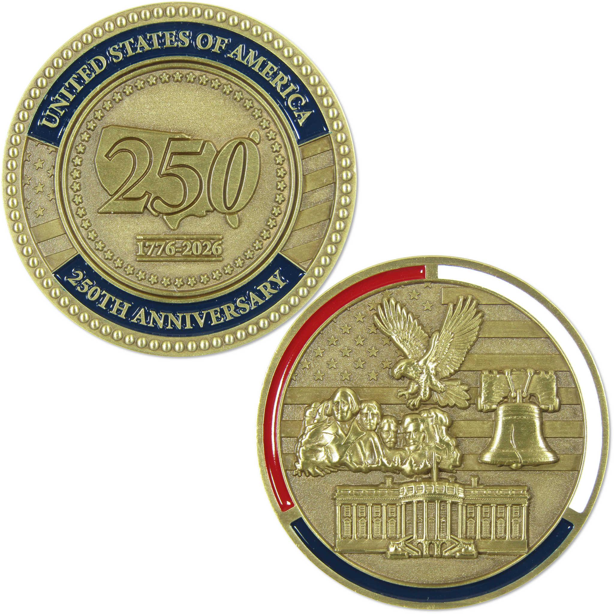 1776-2026 United States of America 250th Anniversary Challenge Coin