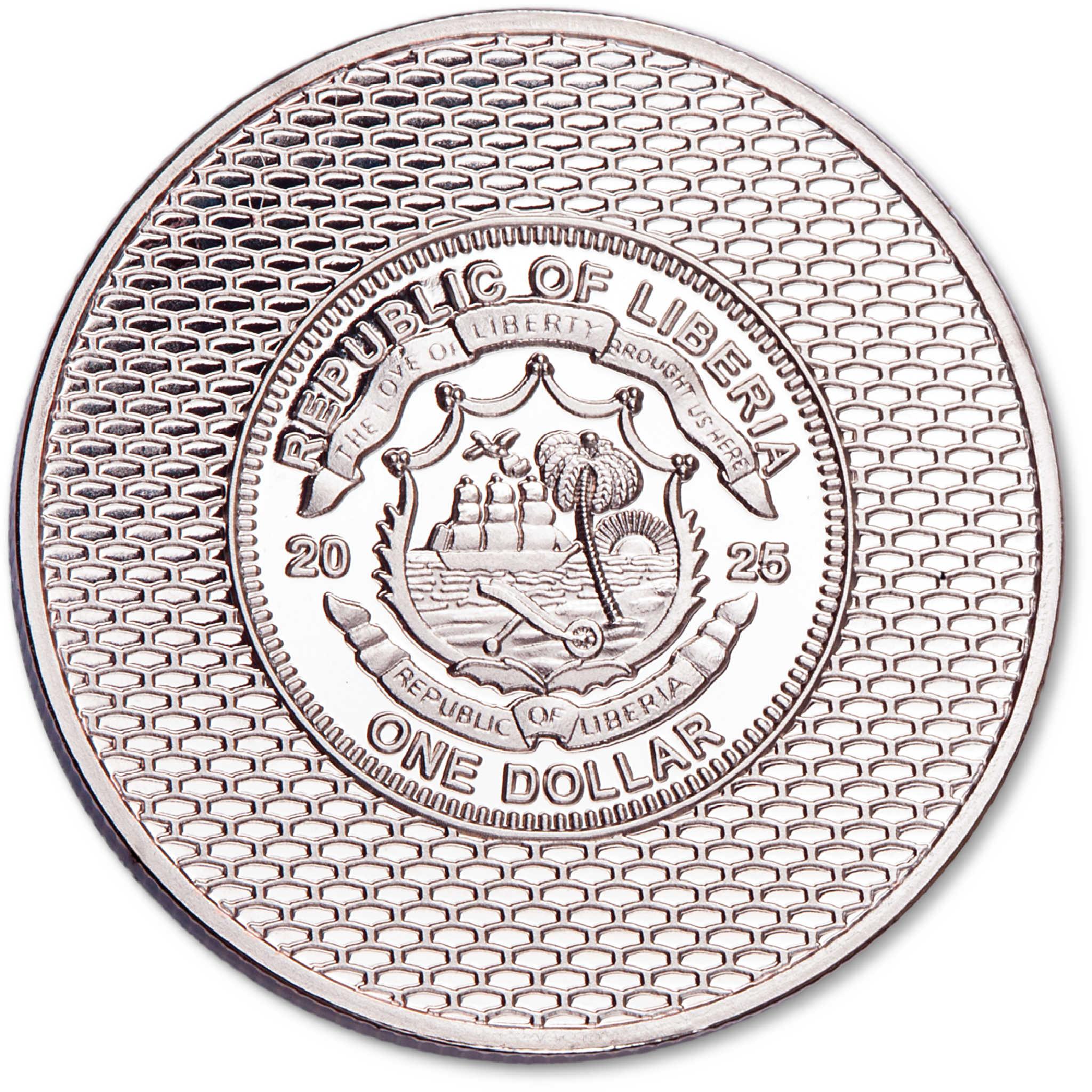 2025 Liberia Ford Truck Series 1948 F-1 Proof-Like $1 Coin