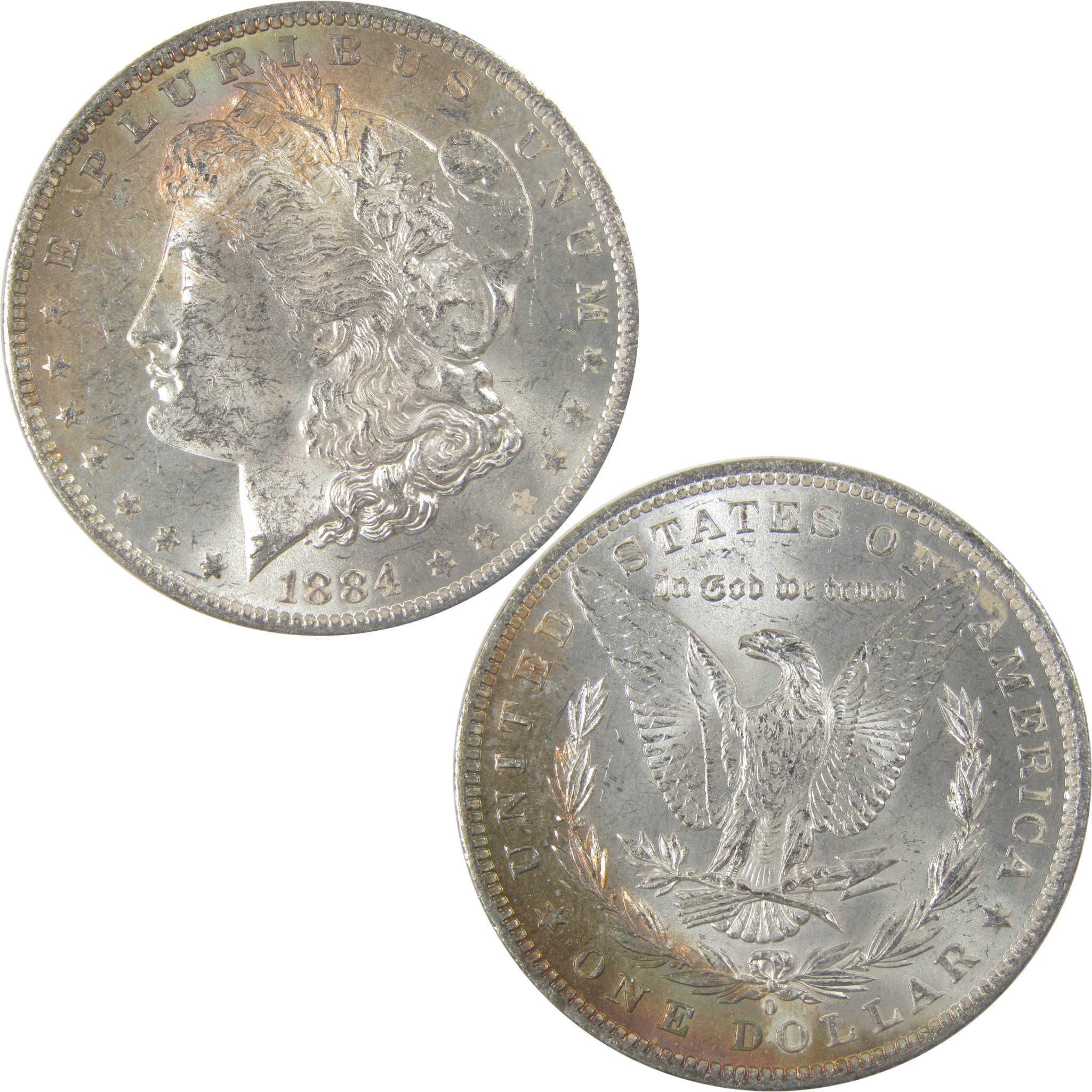 1884 O Morgan Silver Dollar BU Choice Uncirculated Toned SKU:I24181