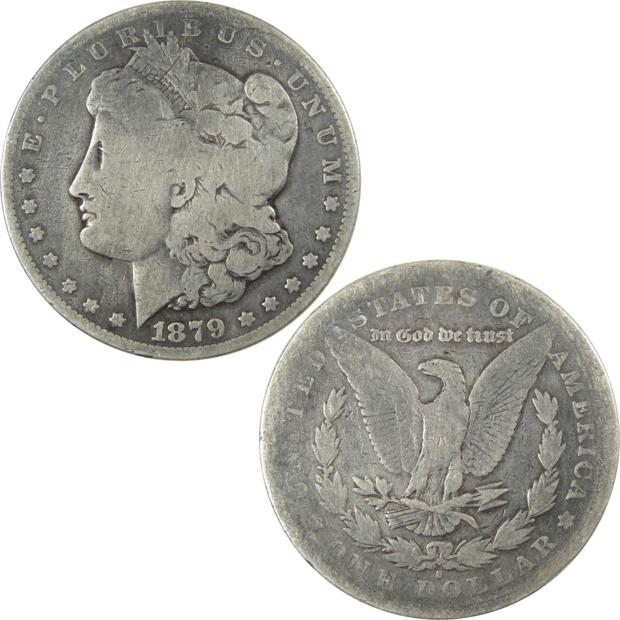 1879 S Rev 78 Morgan Silver Dollar VG Very Good Details SKU:I26422 - Morgan coin - Morgan silver dollar - Morgan silver dollar for sale - Profile Coins & Collectibles