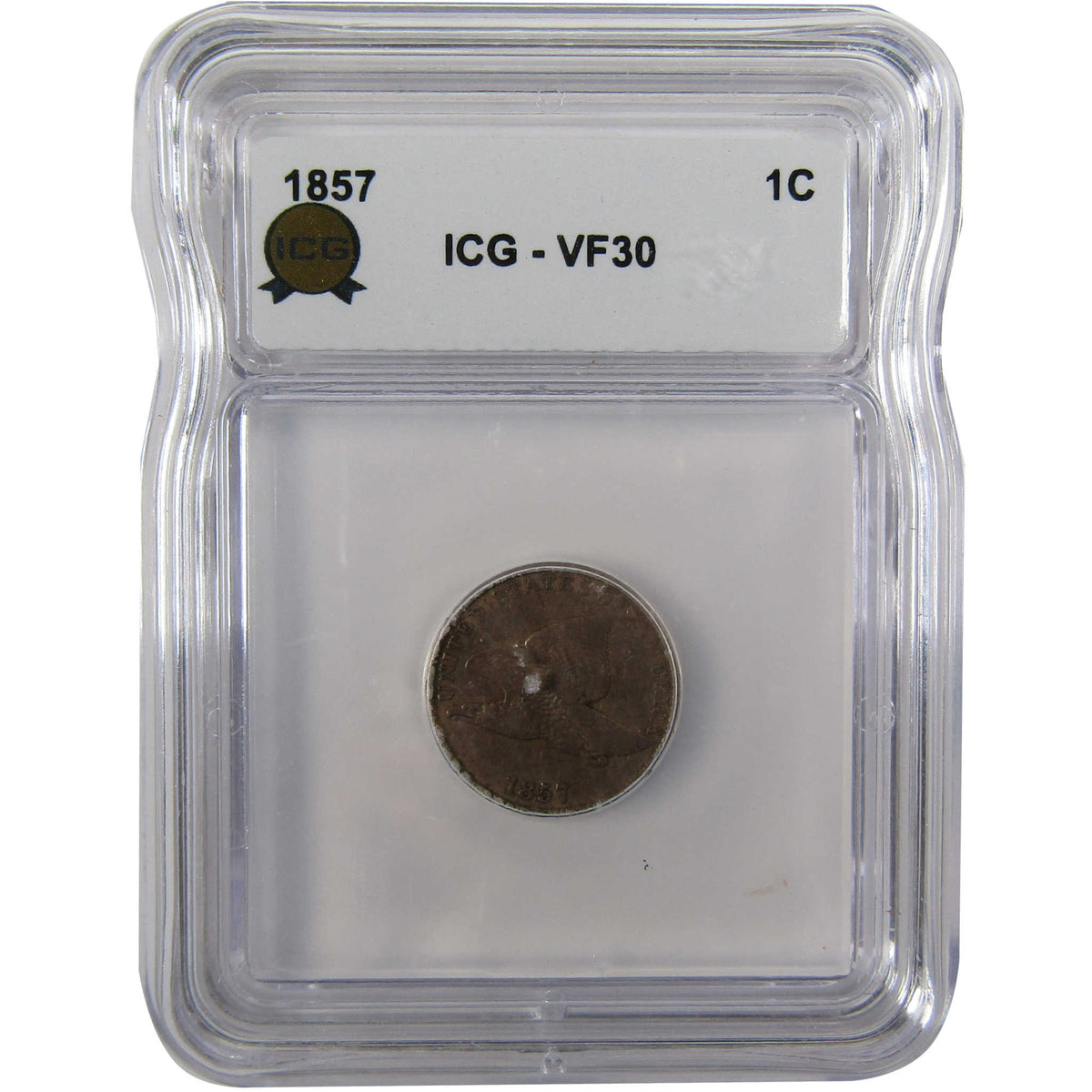 1857 Flying Eagle Cent VF 30 ICG Penny 1c Coin Collectible SKU:I29107