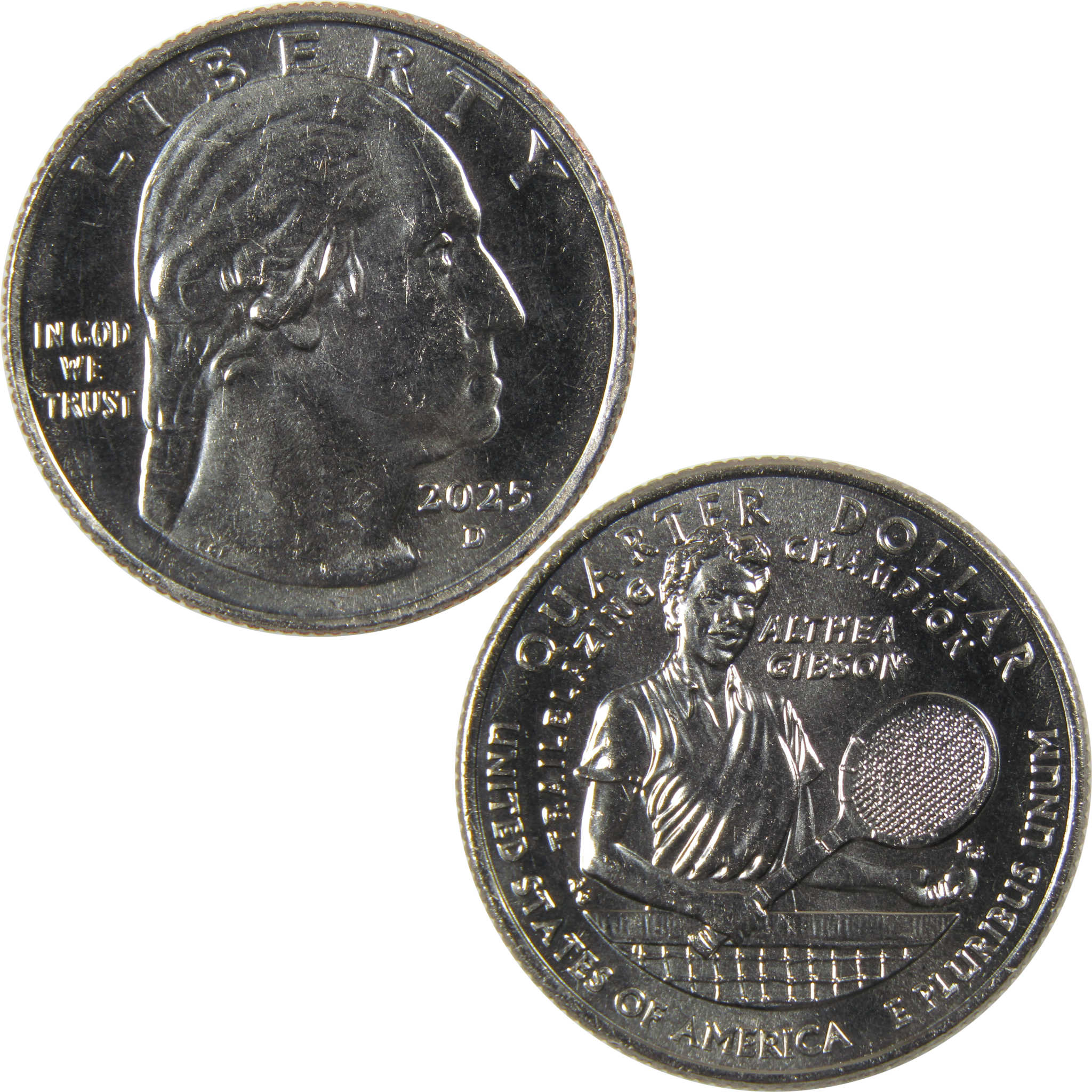 2025 D Althea Gibson American Women Quarter Uncirculated Clad 25c Coin