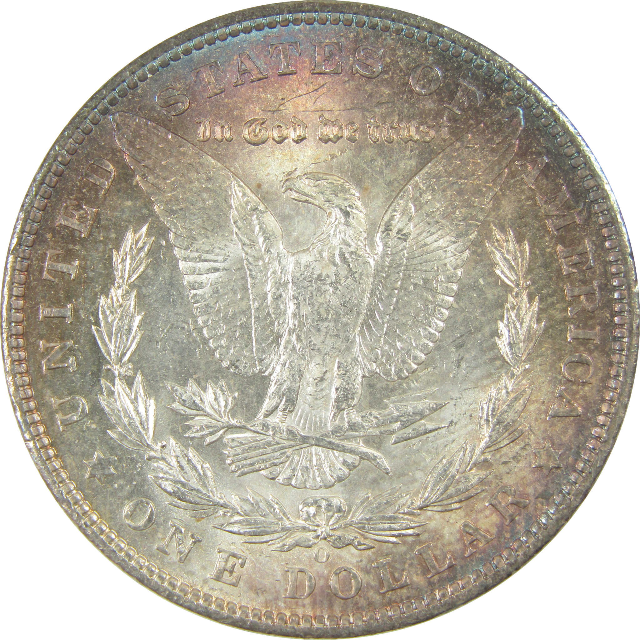 1904 O Morgan Dollar Uncirculated Silver $1 Coin Toned SKU:I20003