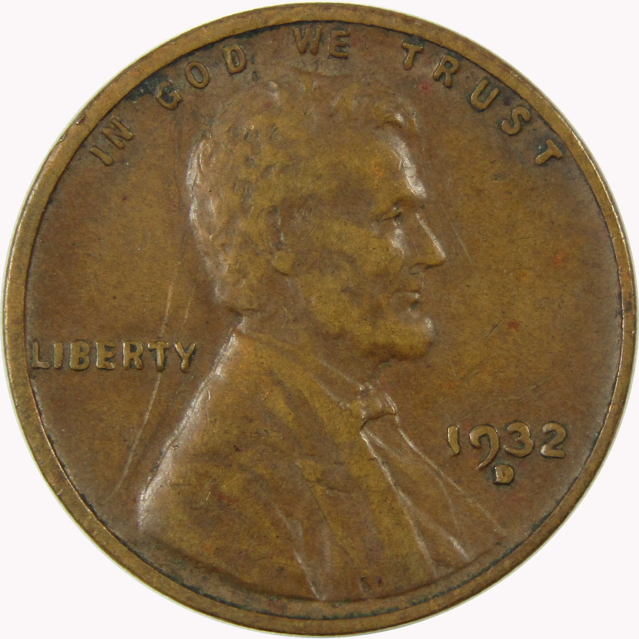1932 D Lincoln Wheat Cent VF Very Fine Penny 1c Coin SKU:I26478