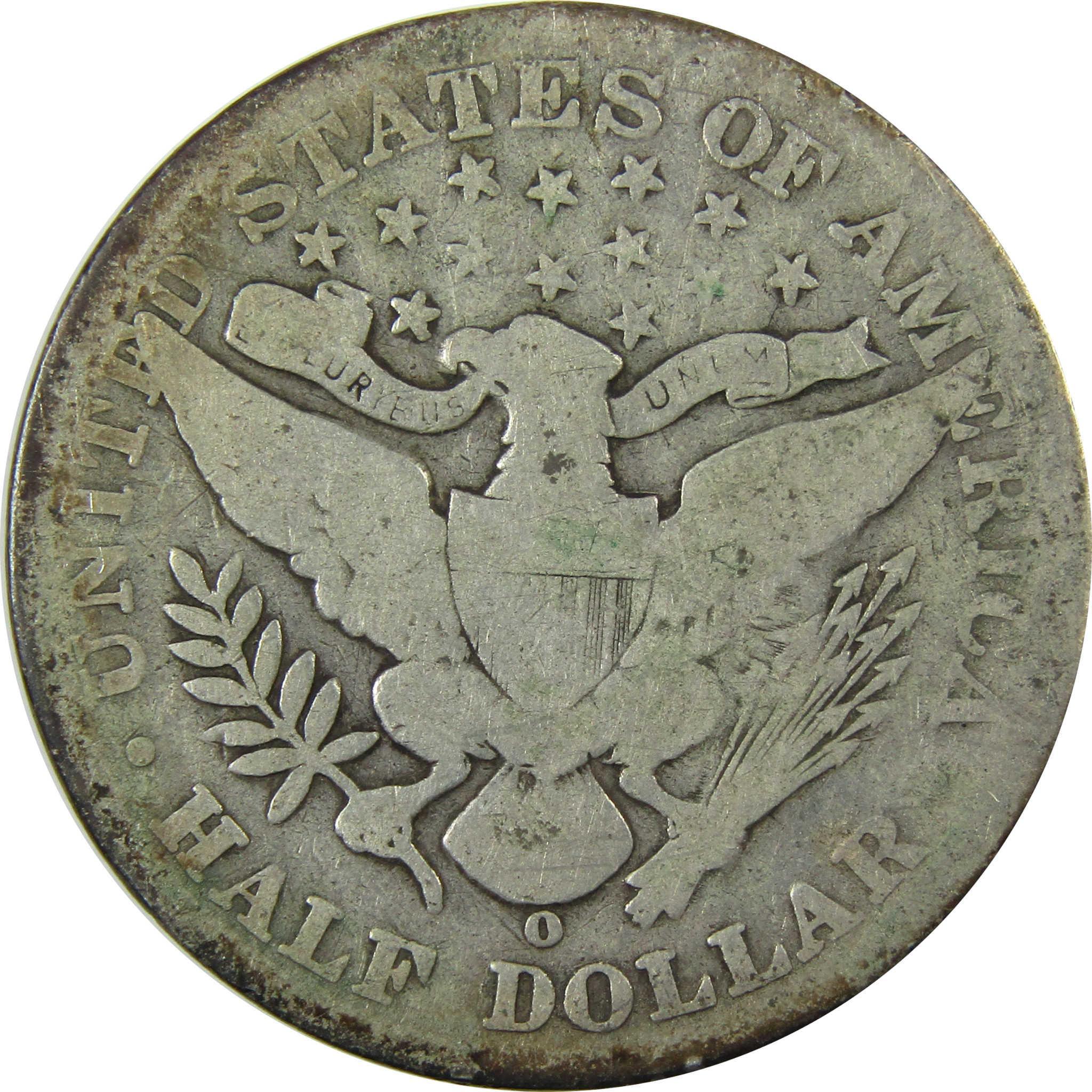 1907 O Barber Silver Half Dollar G Good Details 50c Coin SKU:I25820