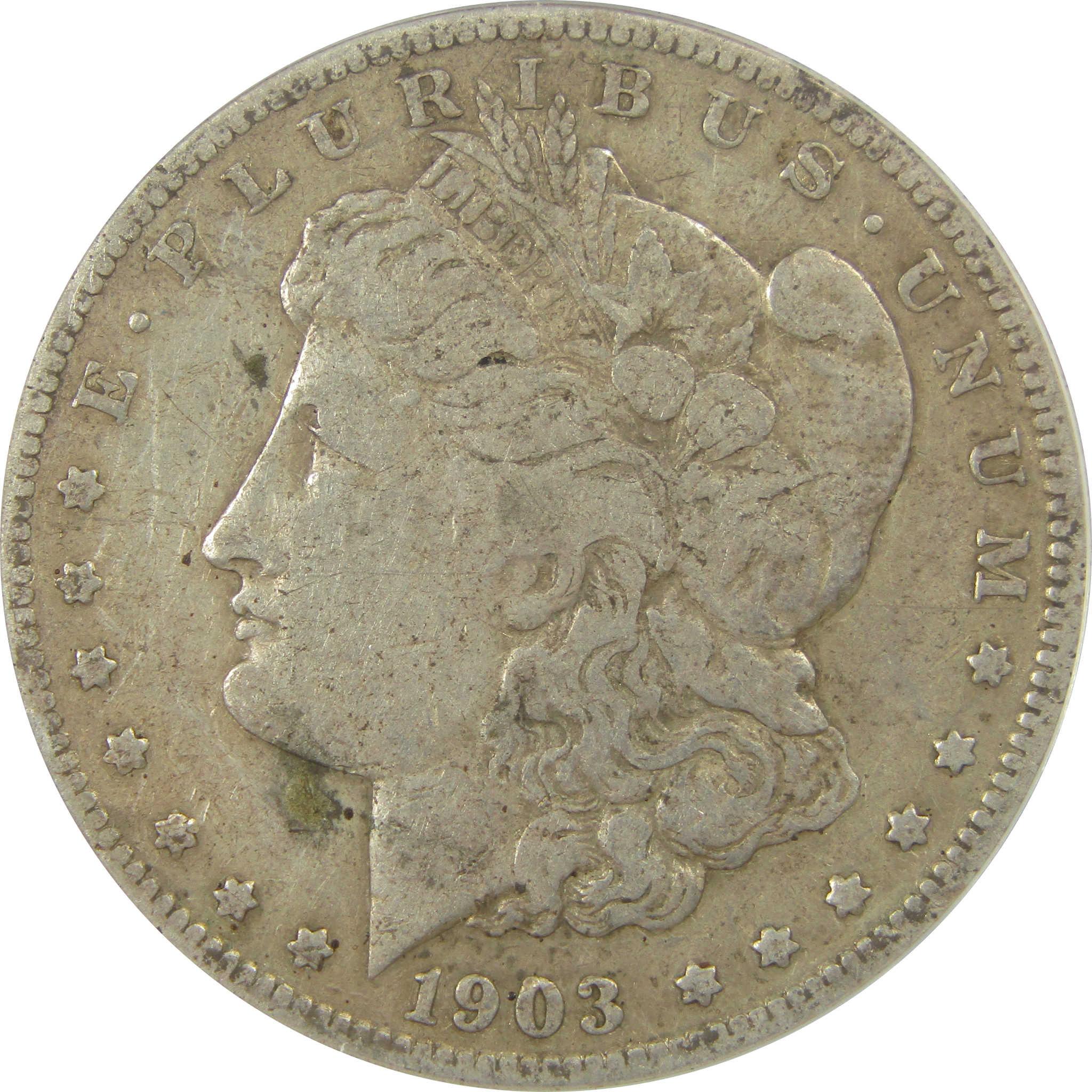1903 S Morgan Dollar F 12 Details ANACS Silver $1 Coin SKU:I22354 - Morgan coin - Morgan silver dollar - Morgan silver dollar for sale - Profile Coins & Collectibles