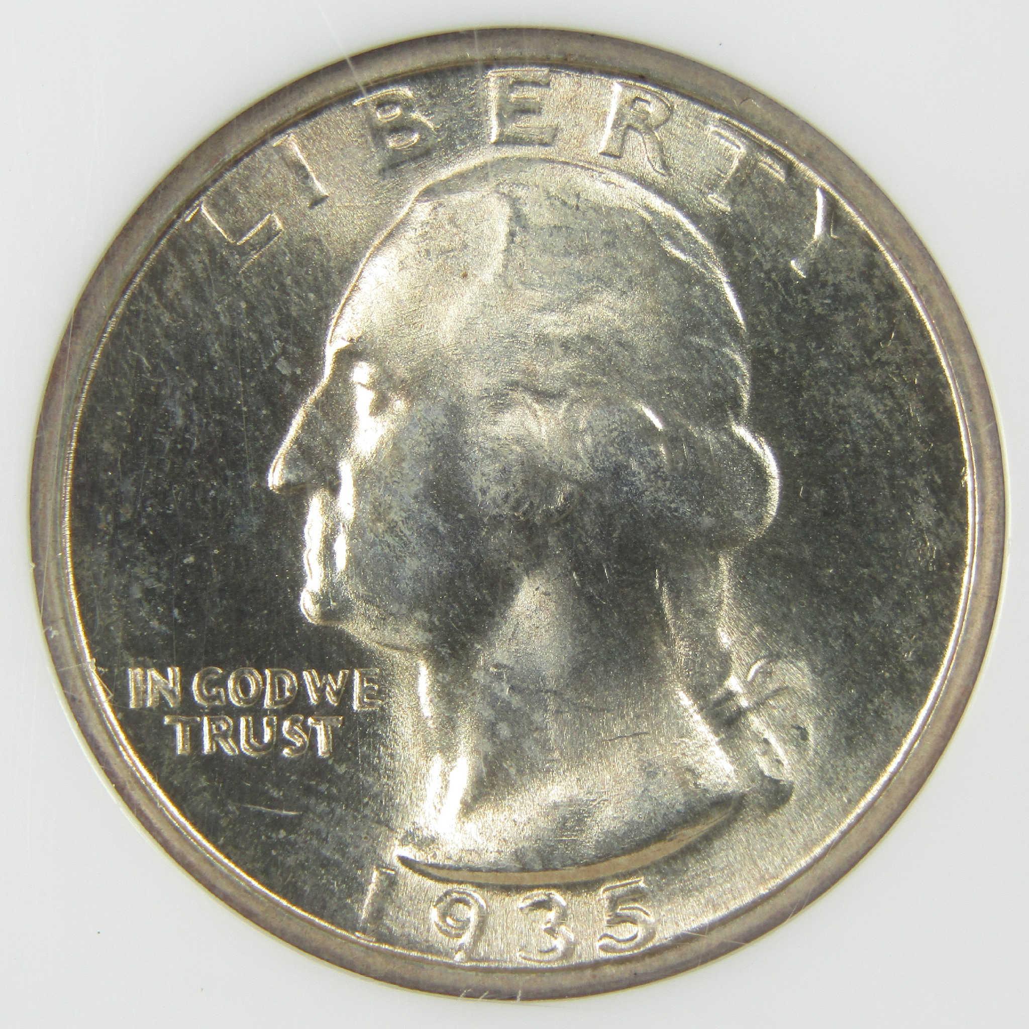 1935 Washington Silver Quarter MS 66 NGC Uncirculated 25c Coin