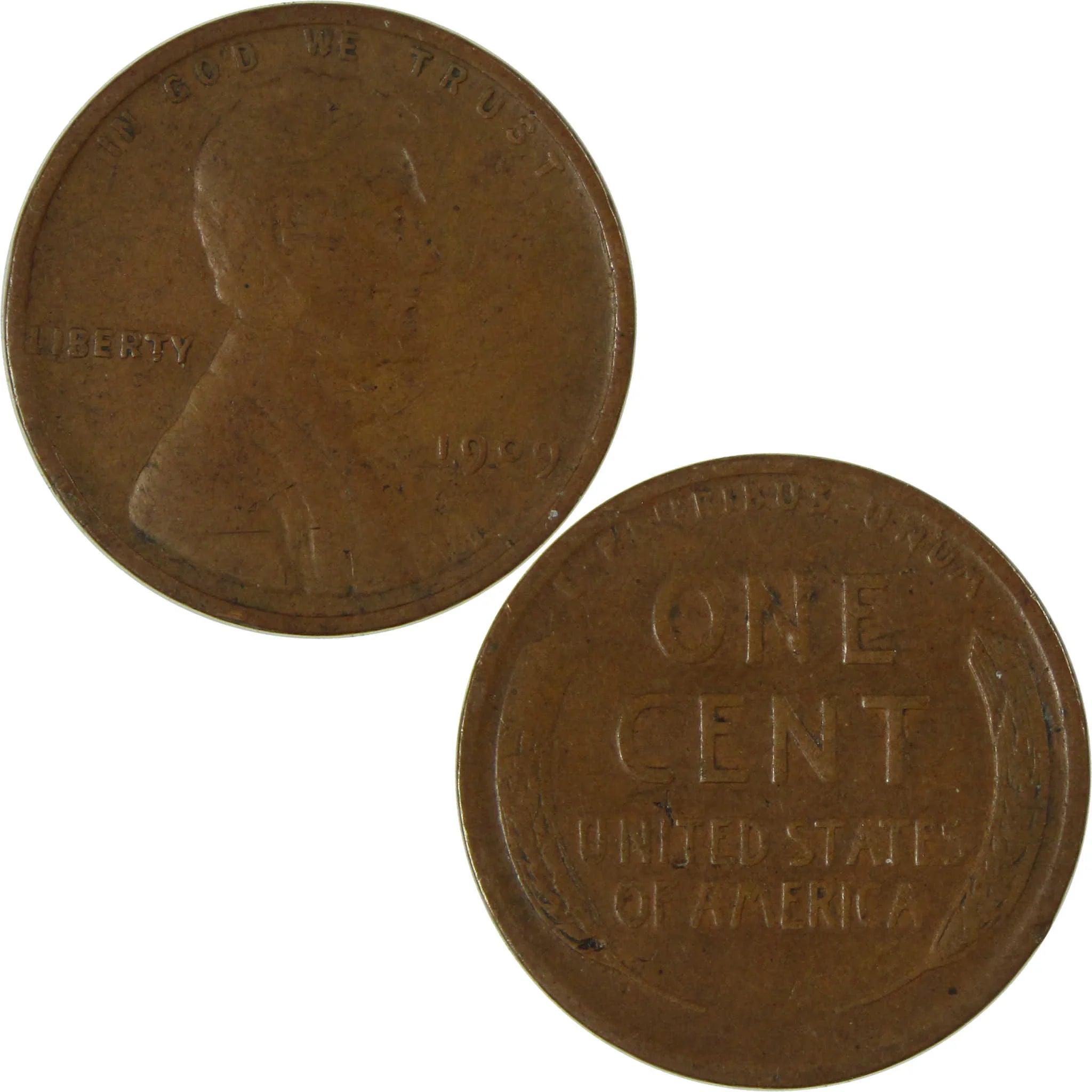 1909 Lincoln Wheat Cent F Fine Penny 1c Coin Collectible SKU:I26757