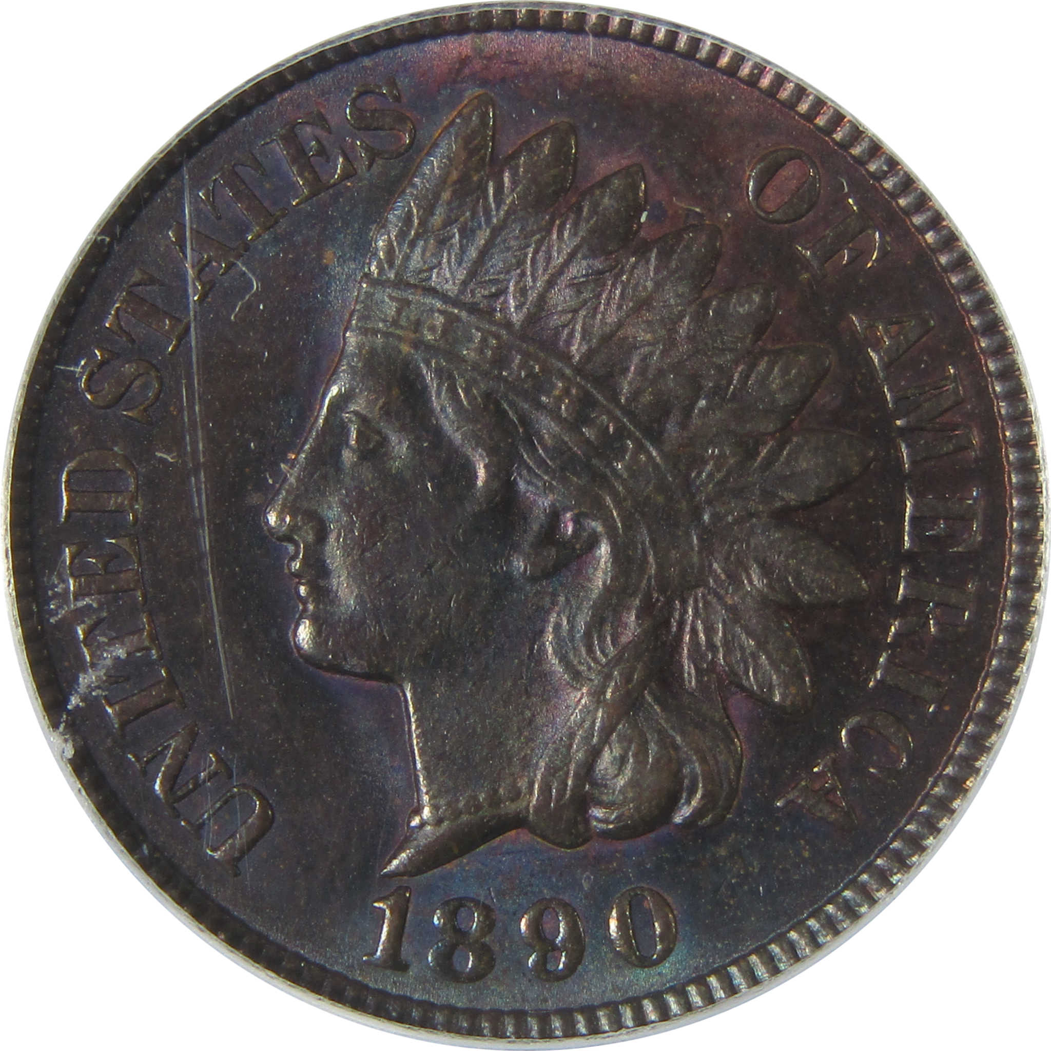 1890 Indian Head Cent MS 64 BN ICG Penny Uncirculated SKU:I22957