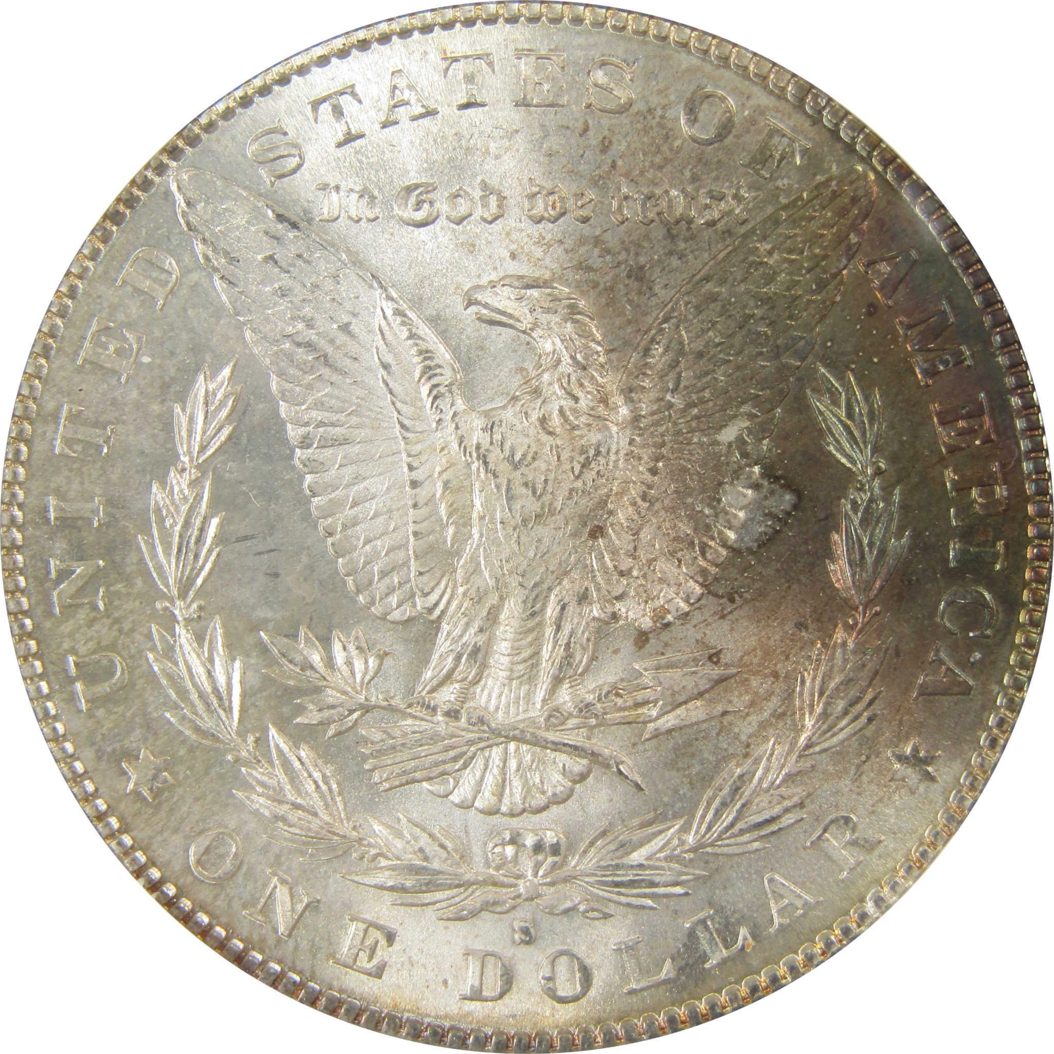 1881 S Morgan Silver Dollar MS 63 NGC Toned Reverse SKU:CP400