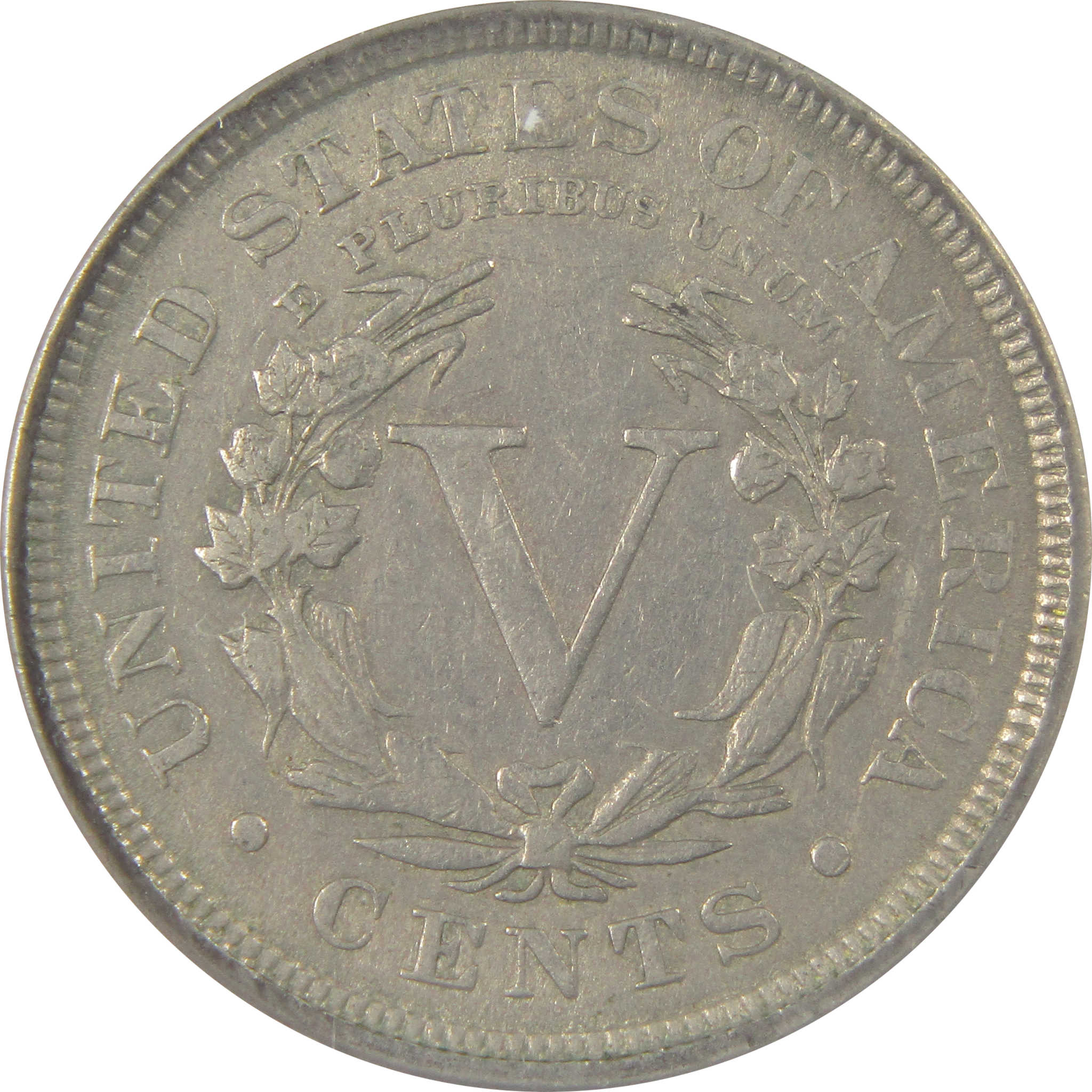 1891 Liberty Head V Nickel EF 45 Details ANACS 5c Coin SKU:I22313