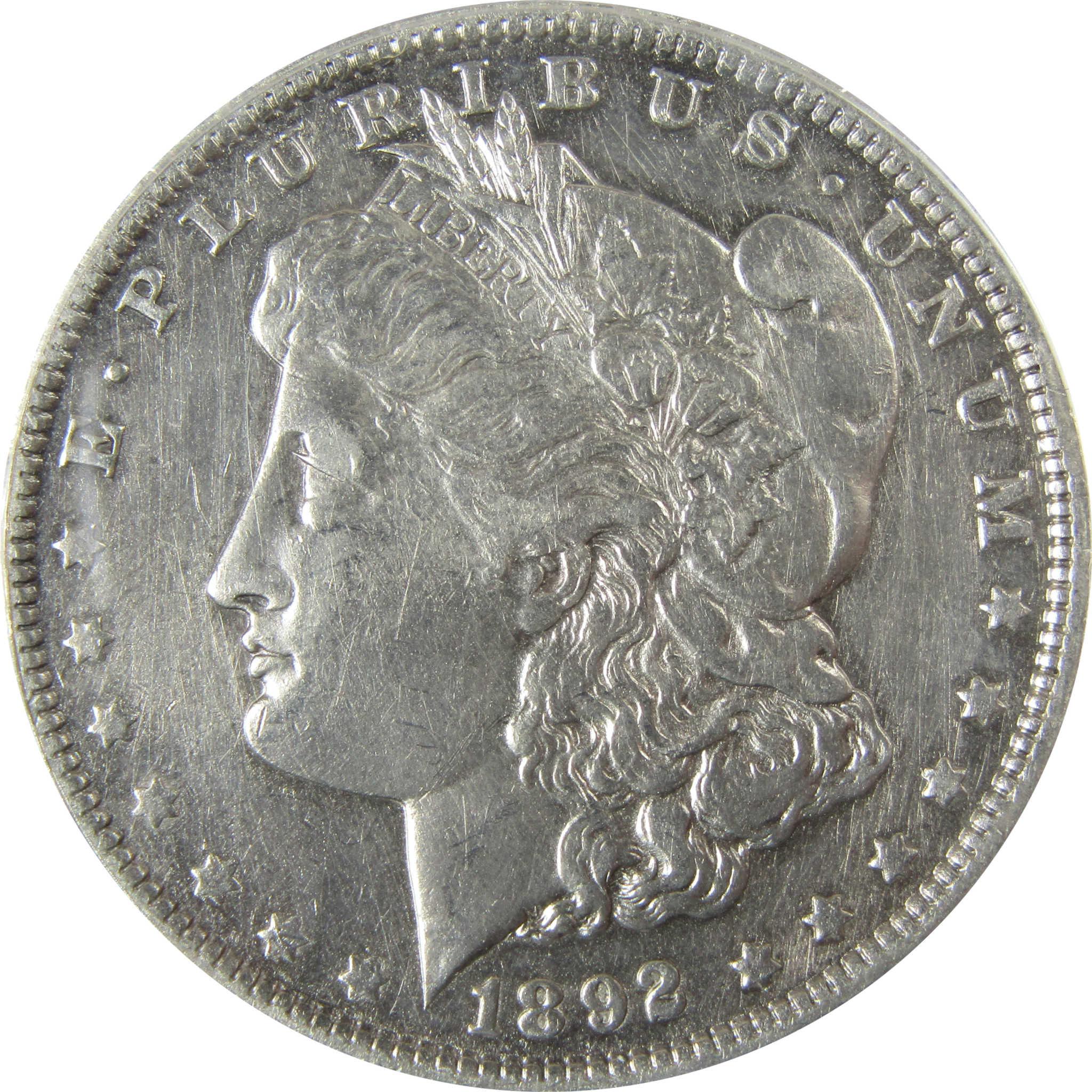 1892 Morgan Silver Dollar EF 45 Details ANACS $1 CoinSKU:CP864 - Morgan coin - Morgan silver dollar - Morgan silver dollar for sale - Profile Coins & Collectibles
