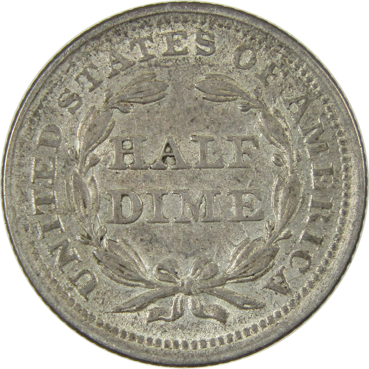 1853 Arrows Seated Liberty Silver Half Dime AU About Uncirculated Coin