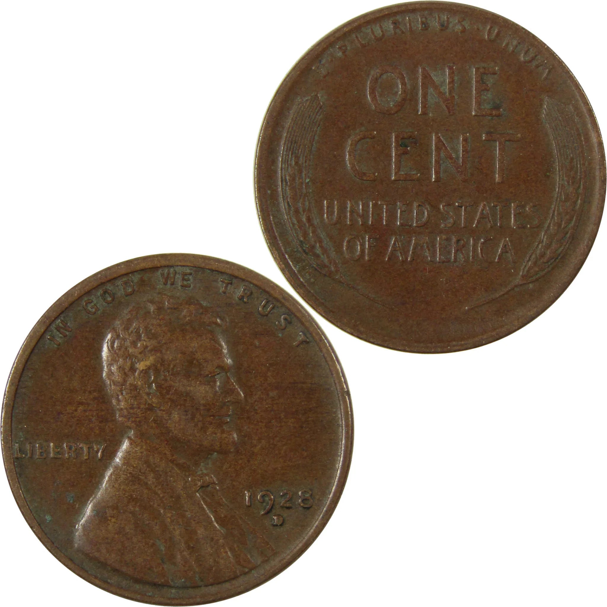 1928 D Lincoln Wheat Cent VF Very Fine Penny 1c Coin SKU:I27611