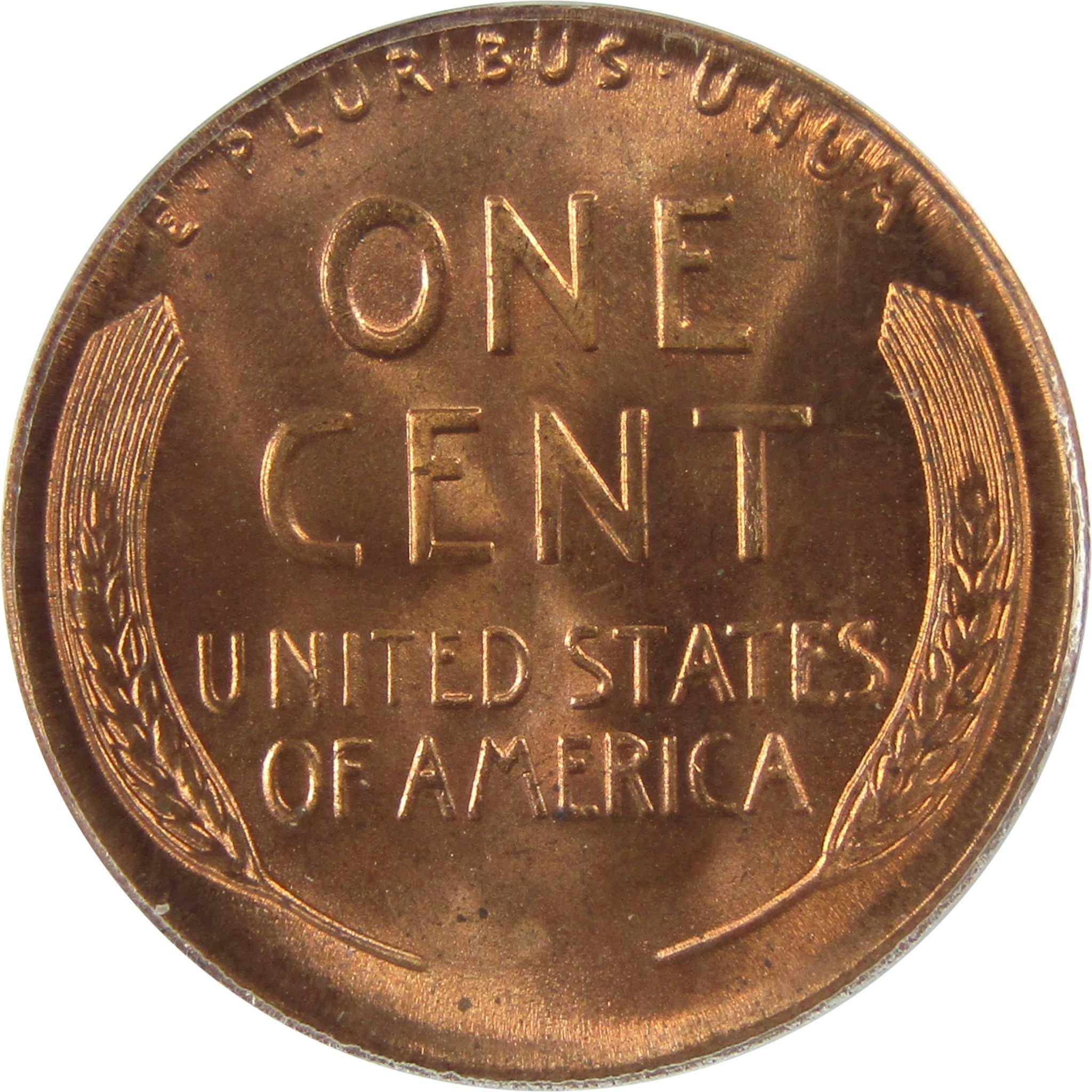 1957 BIE Variety Lincoln Wheat Cent MS 65 RB ANACS Penny SKU:CP148