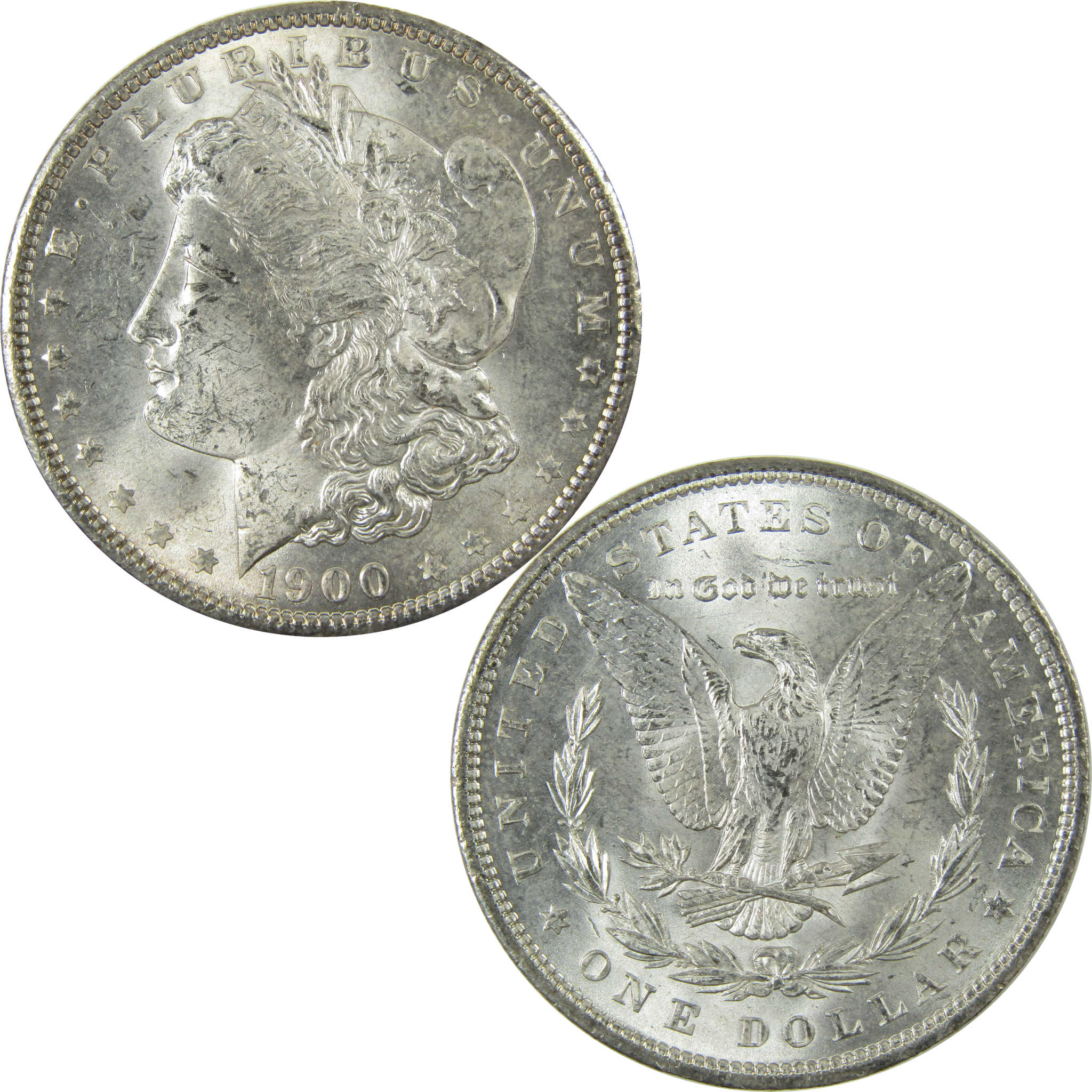 1900 Morgan Silver Dollar Uncirculated Mint State $1 Coin SKU:I27742