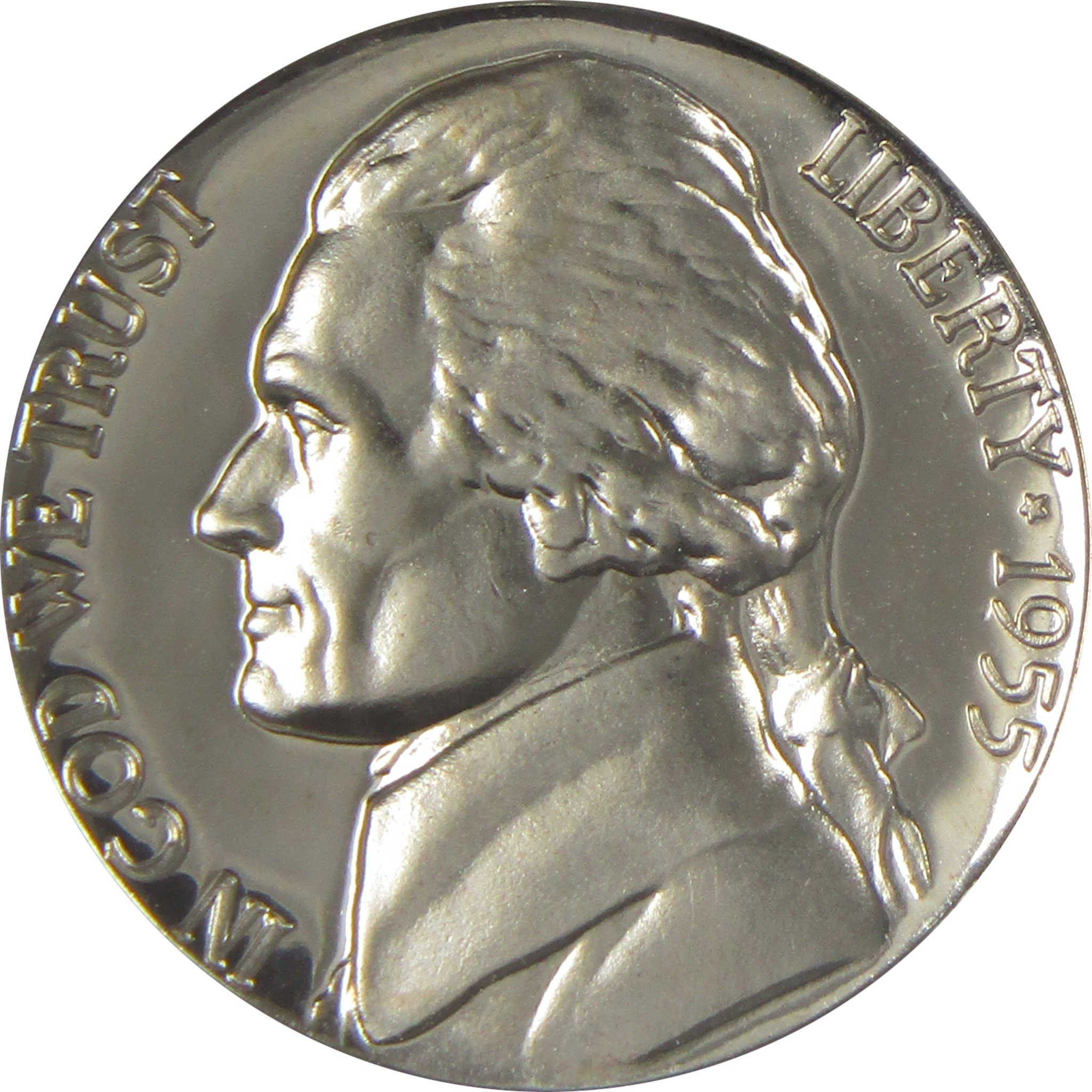 1955 Jefferson Nickel PF 69 NGC Proof 5c Coin SKU:I20636