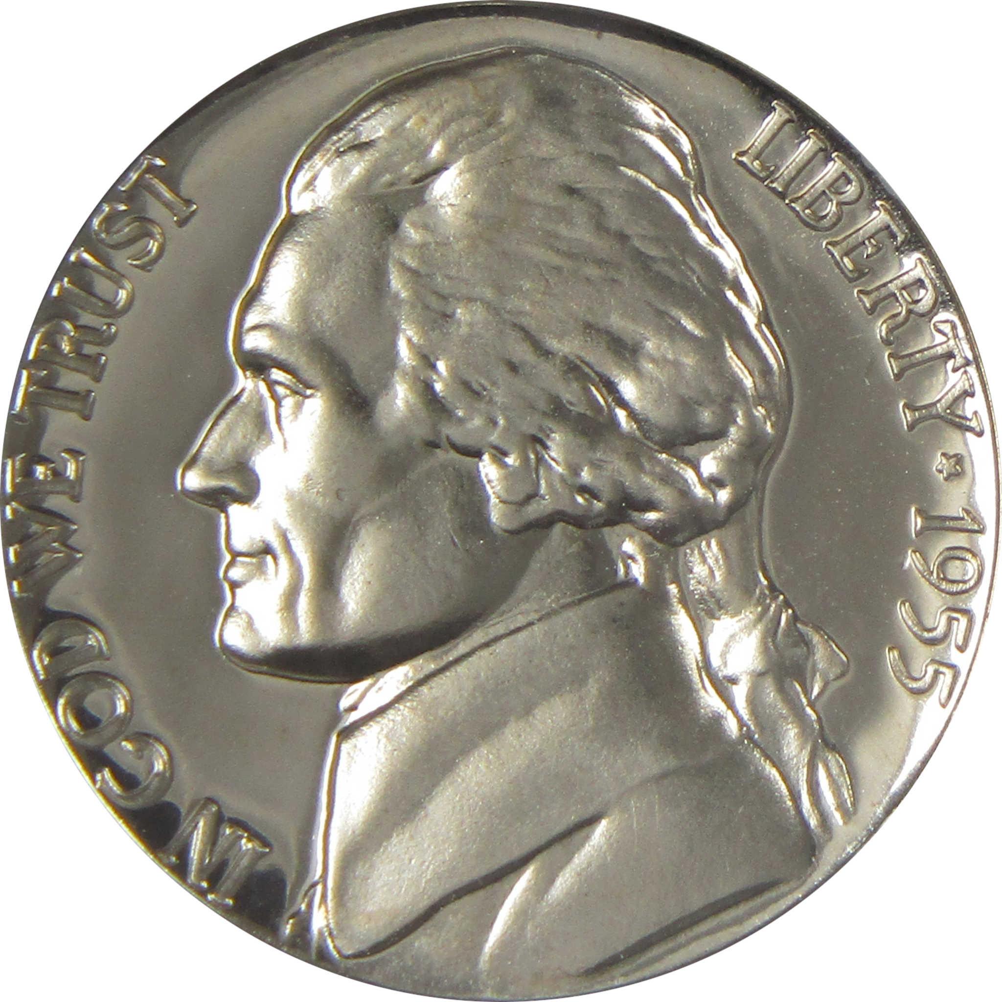 1955 Jefferson Nickel PF 69 NGC Proof 5c Coin SKU:I20636