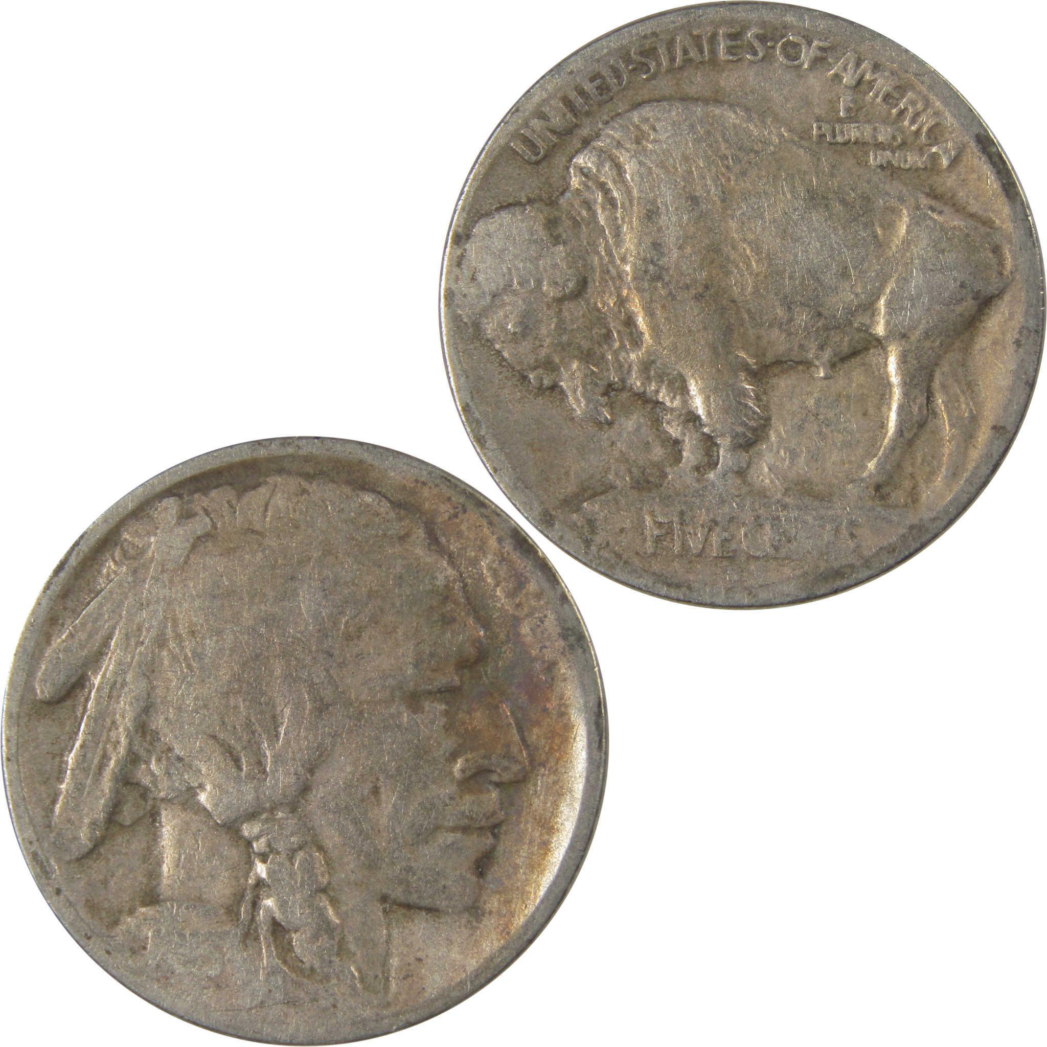 1913 S Type 1 Indian Head Buffalo Nickel F Fine Details SKU:I22902