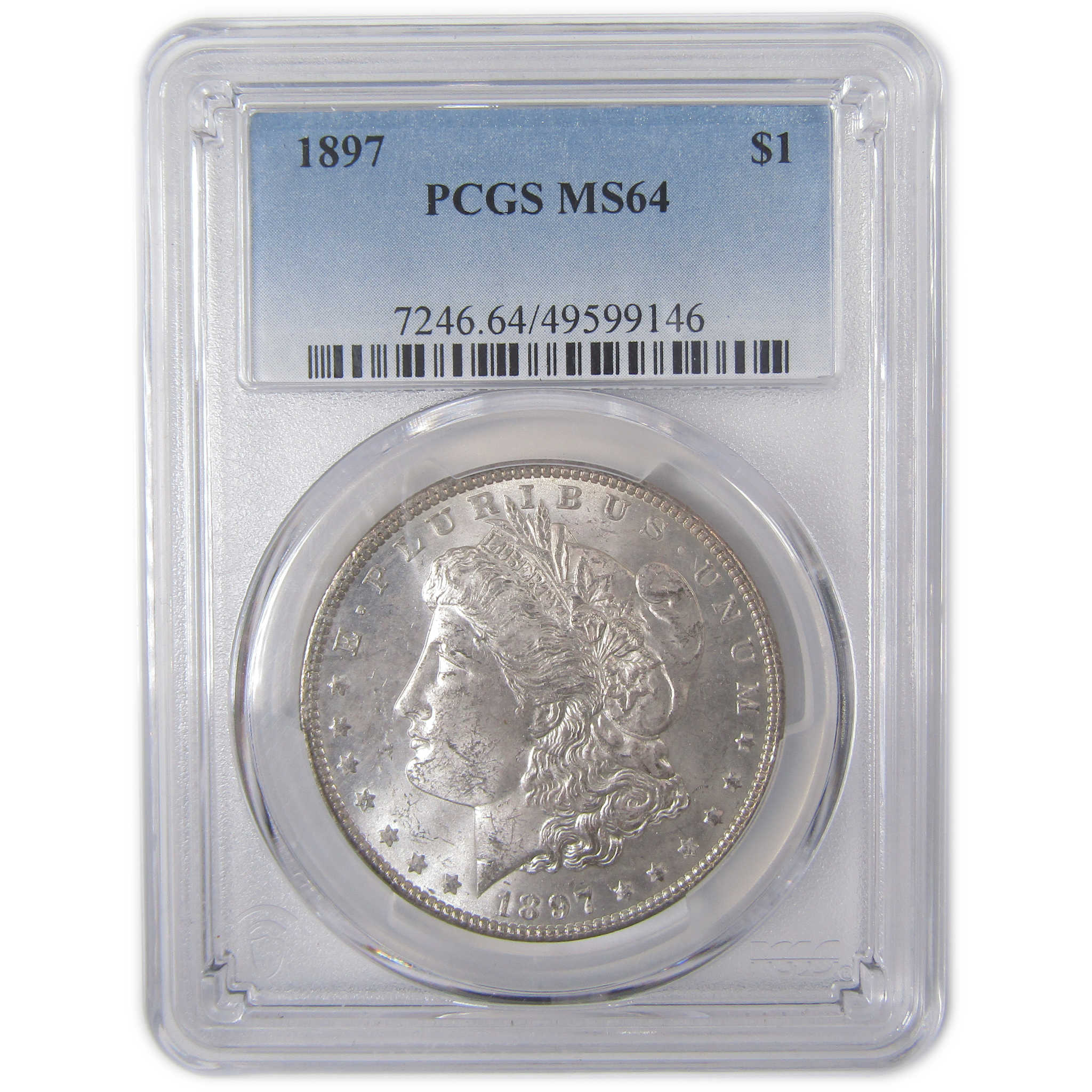 1897 Morgan Dollar MS 64 PCGS Silver Uncirculated $1 Coin SKU:I17200 - Morgan coin - Morgan silver dollar - Morgan silver dollar for sale - Profile Coins & Collectibles