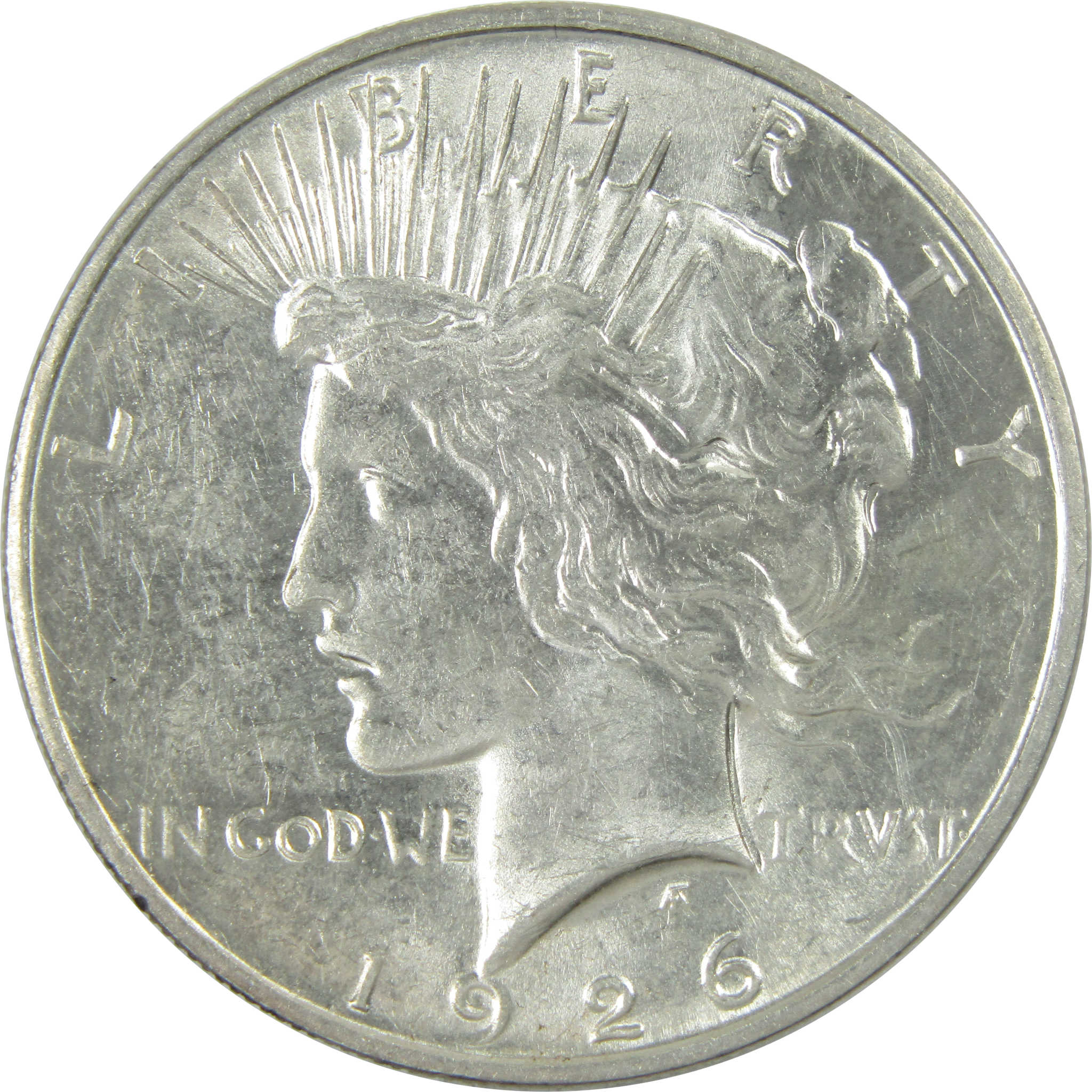 1926 Peace Dollar AU About Uncirculated Silver $1 Coin SKU:I13689