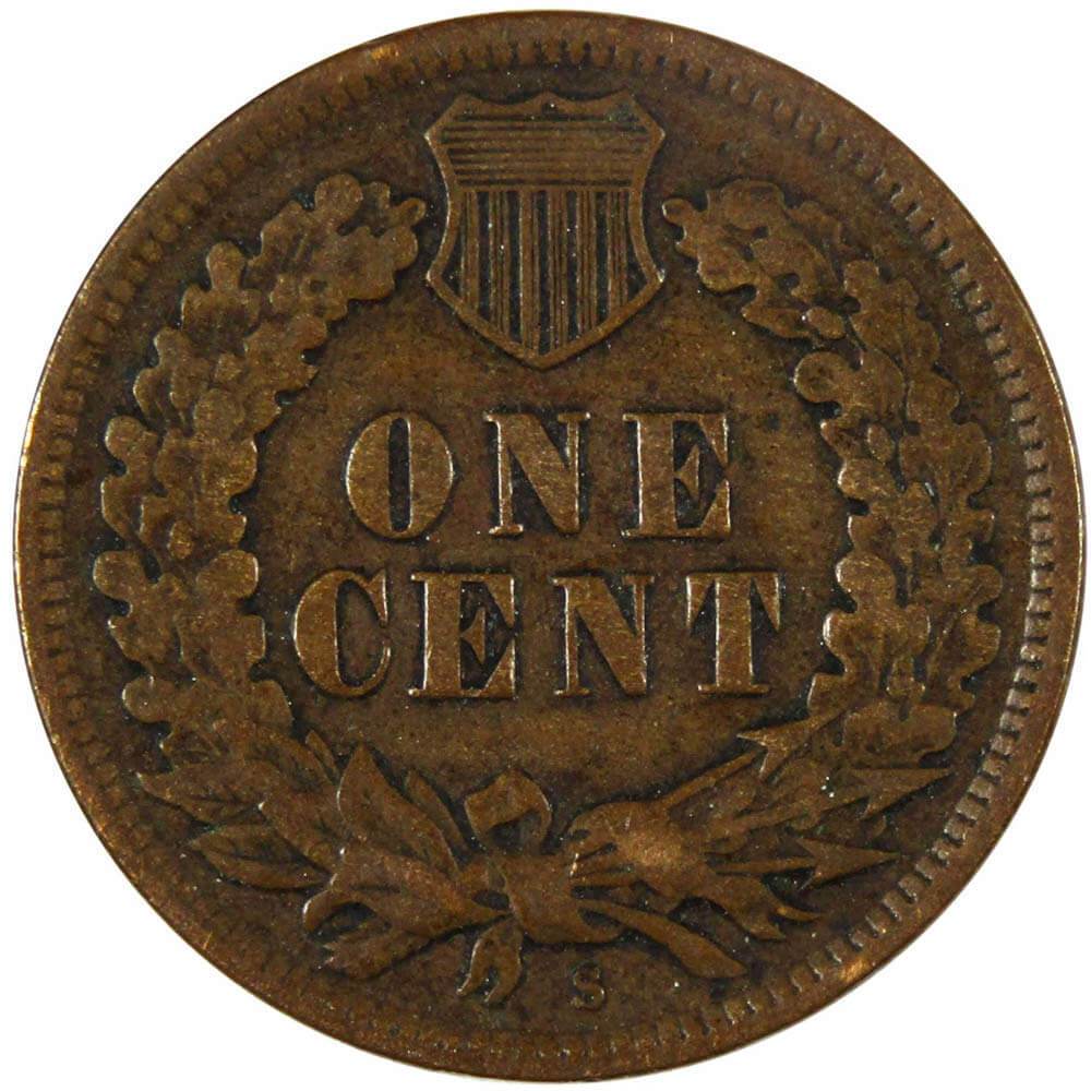 1908 S Indian Head Cent VF Very Fine Penny 1c Coin