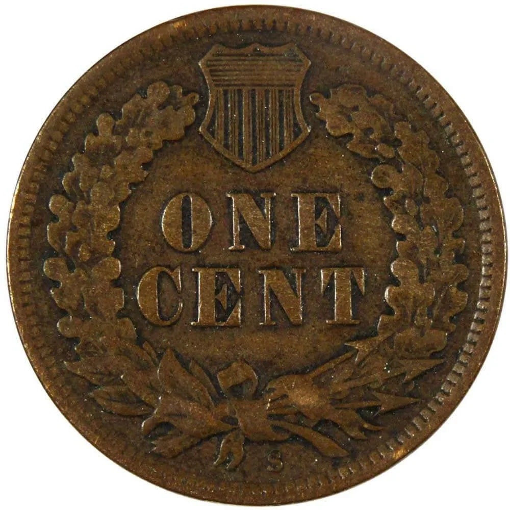 1908 S Indian Head Cent VF Very Fine Penny 1c Coin