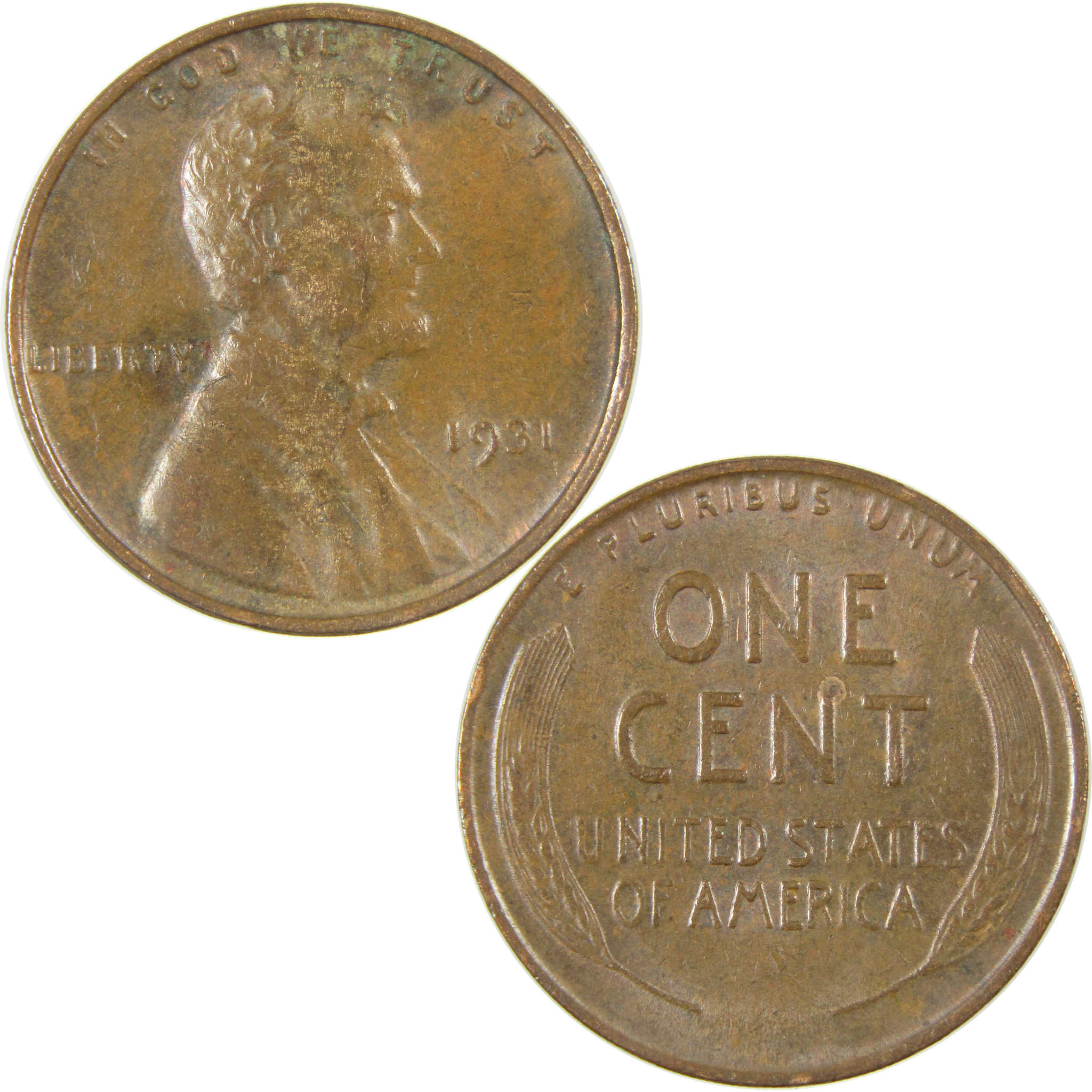 1931 Lincoln Wheat Cent AU About Uncirculated Penny 1c Coin SKU:I27287