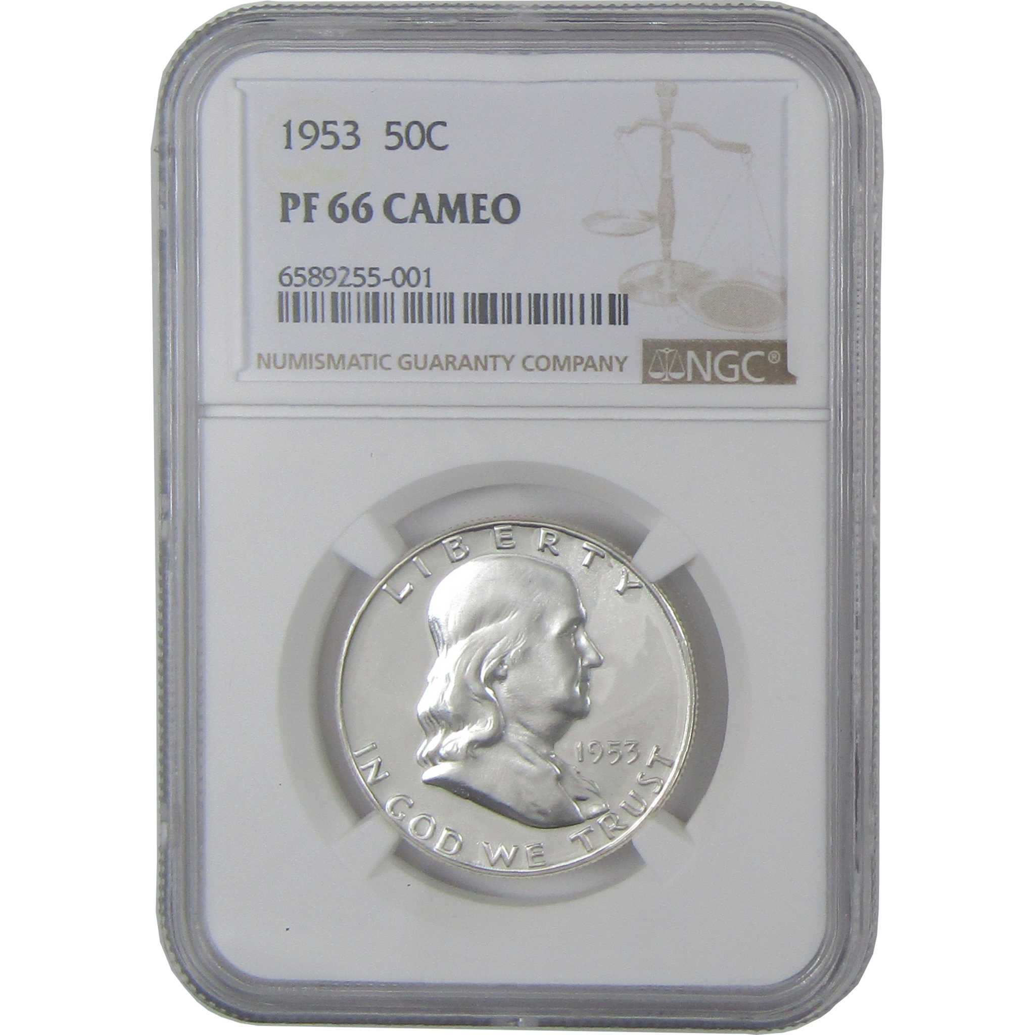1953 Franklin Silver Half Dollar PF 66 CAM NGC Proof 50c Coin
