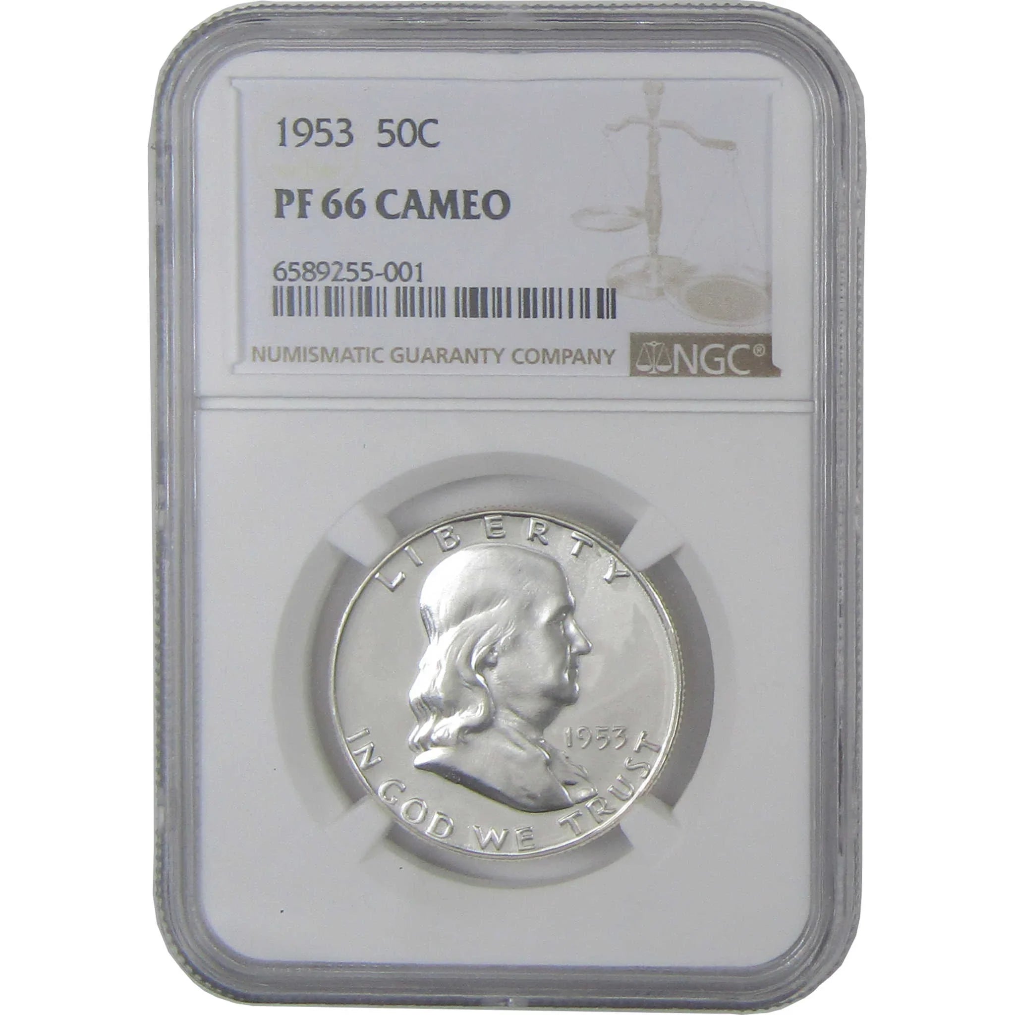1953 Franklin Silver Half Dollar PF 66 CAM NGC Proof 50c Coin