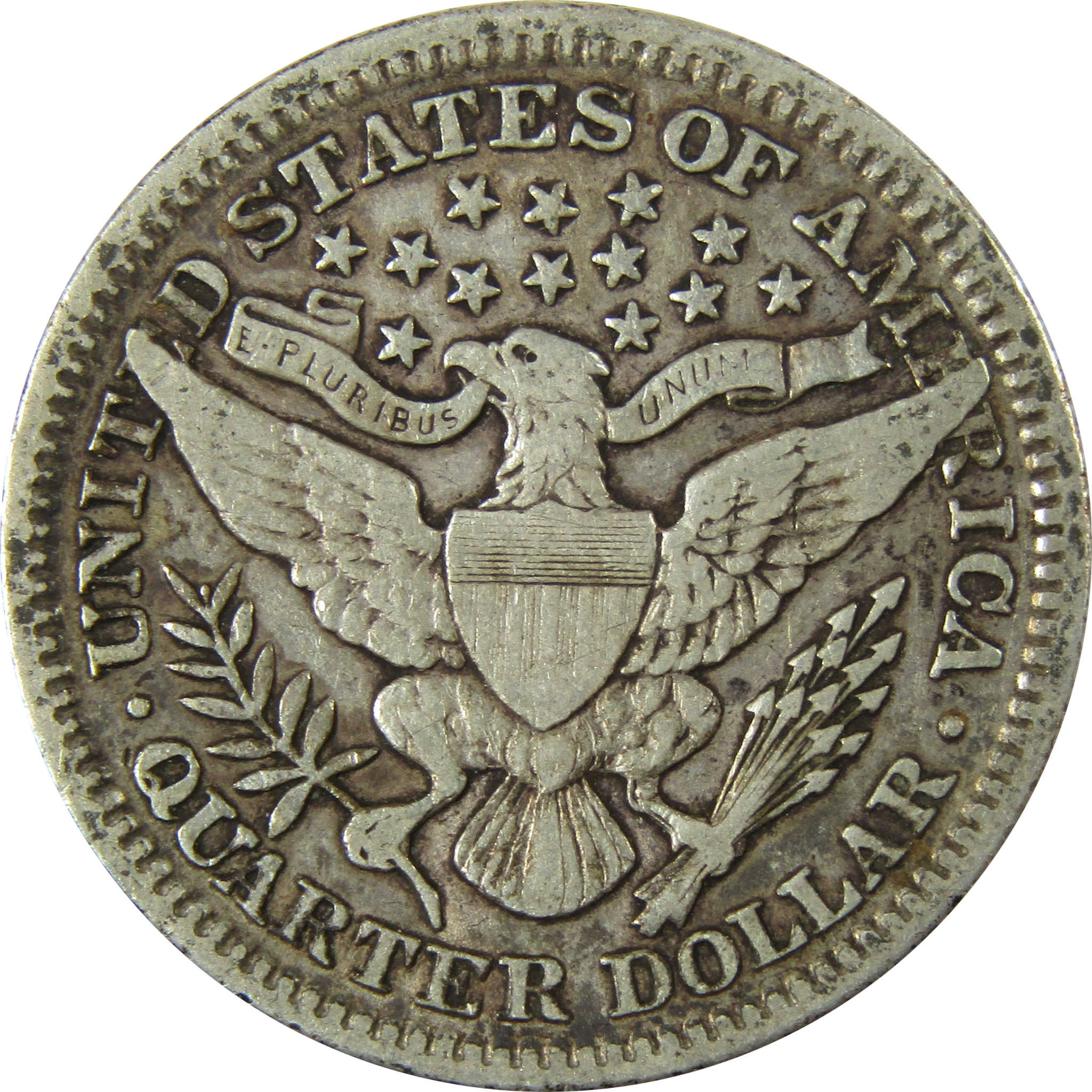 1902 Barber Silver Quarter VF Very Fine 25c Coin SKU:CP877