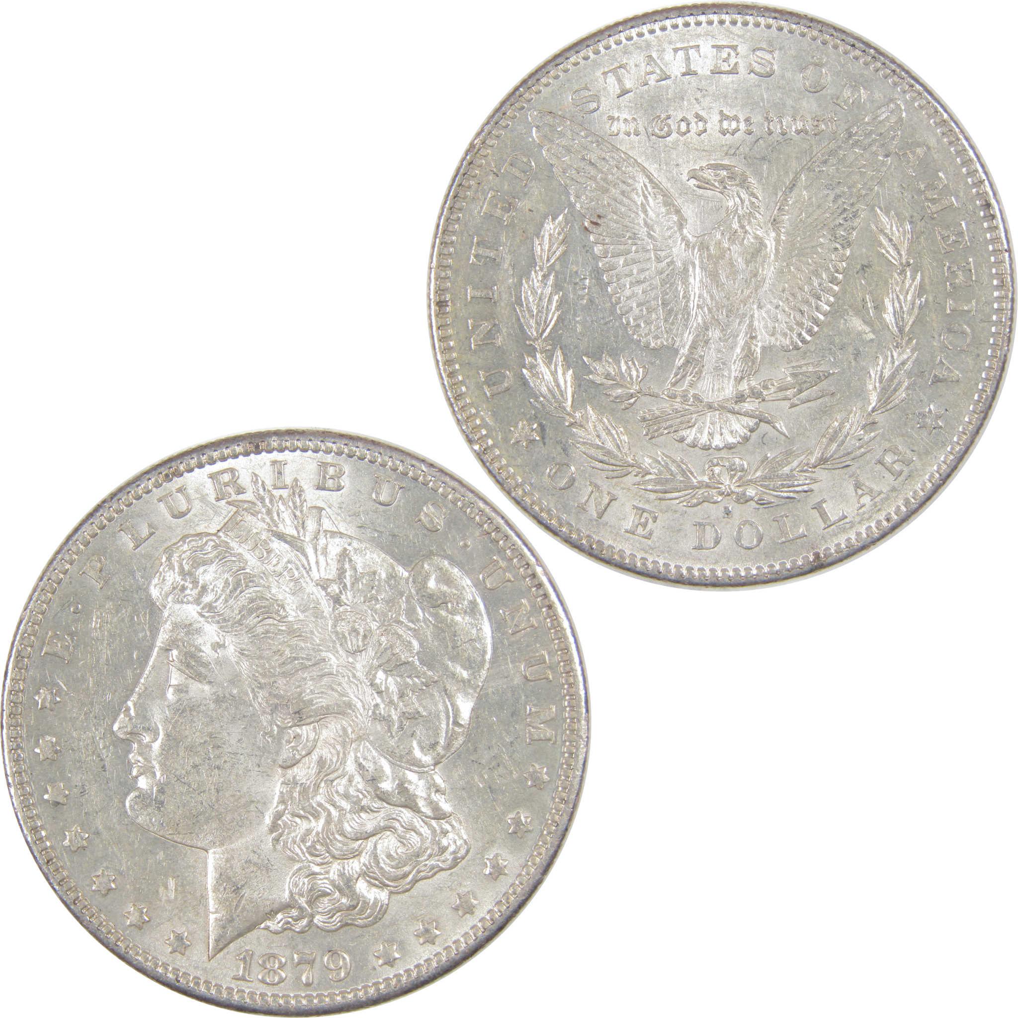1879 S Rev 78 Morgan Dollar AU About Uncirculated Silver $1 SKU:I17203 - Morgan coin - Morgan silver dollar - Morgan silver dollar for sale - Profile Coins & Collectibles