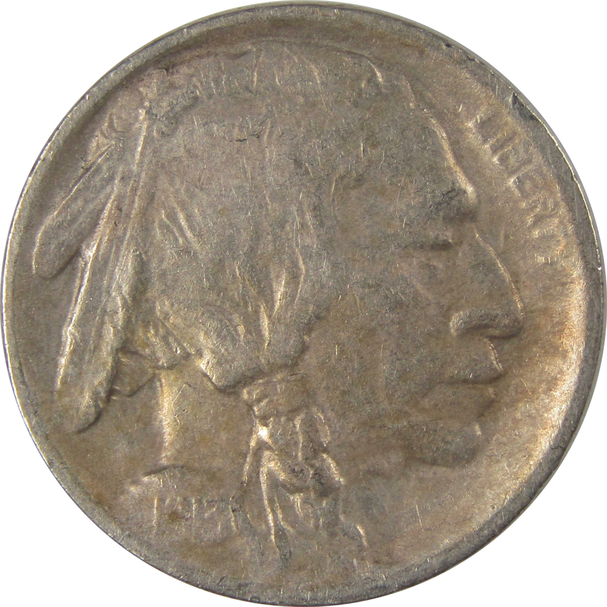 1913 S Type 1 Indian Head Buffalo Nickel F Fine Details SKU:I22925