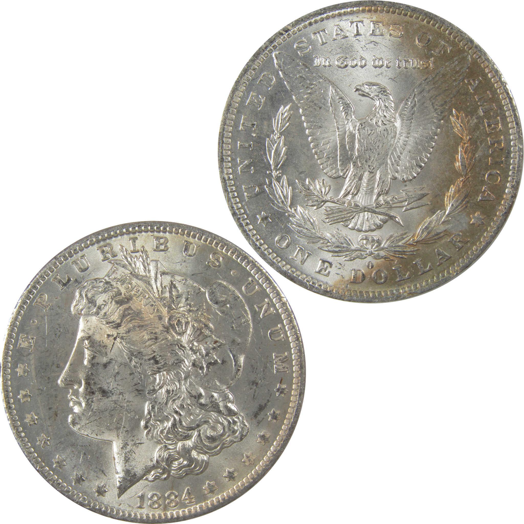 1884 O Morgan Silver Dollar BU Choice Uncirculated Toned SKU:I24171