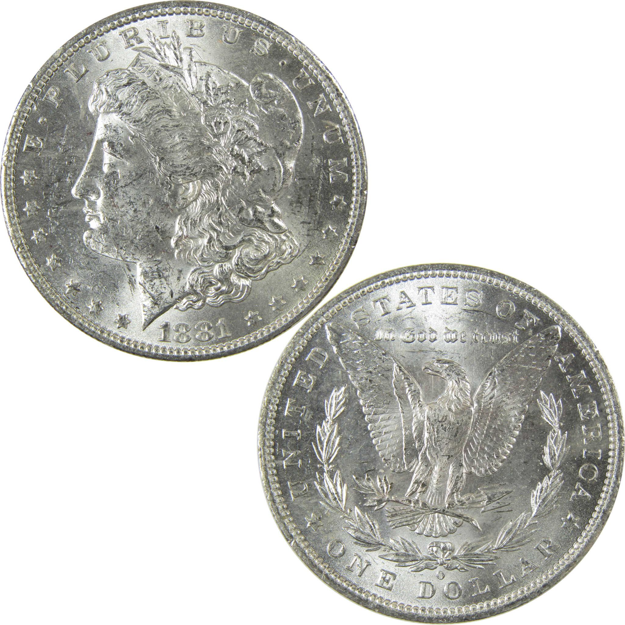 1881 O Morgan Silver Dollar Uncirculated Mint State $1 Coin SKU:I27708 - Morgan coin - Morgan silver dollar - Morgan silver dollar for sale - Profile Coins & Collectibles