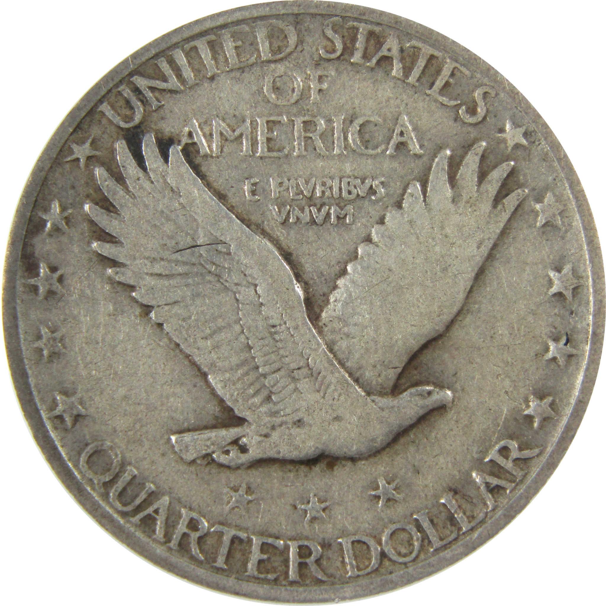 1921 Standing Liberty Silver Quarter VF 20 ANACS 25c Coin SKU:I28035