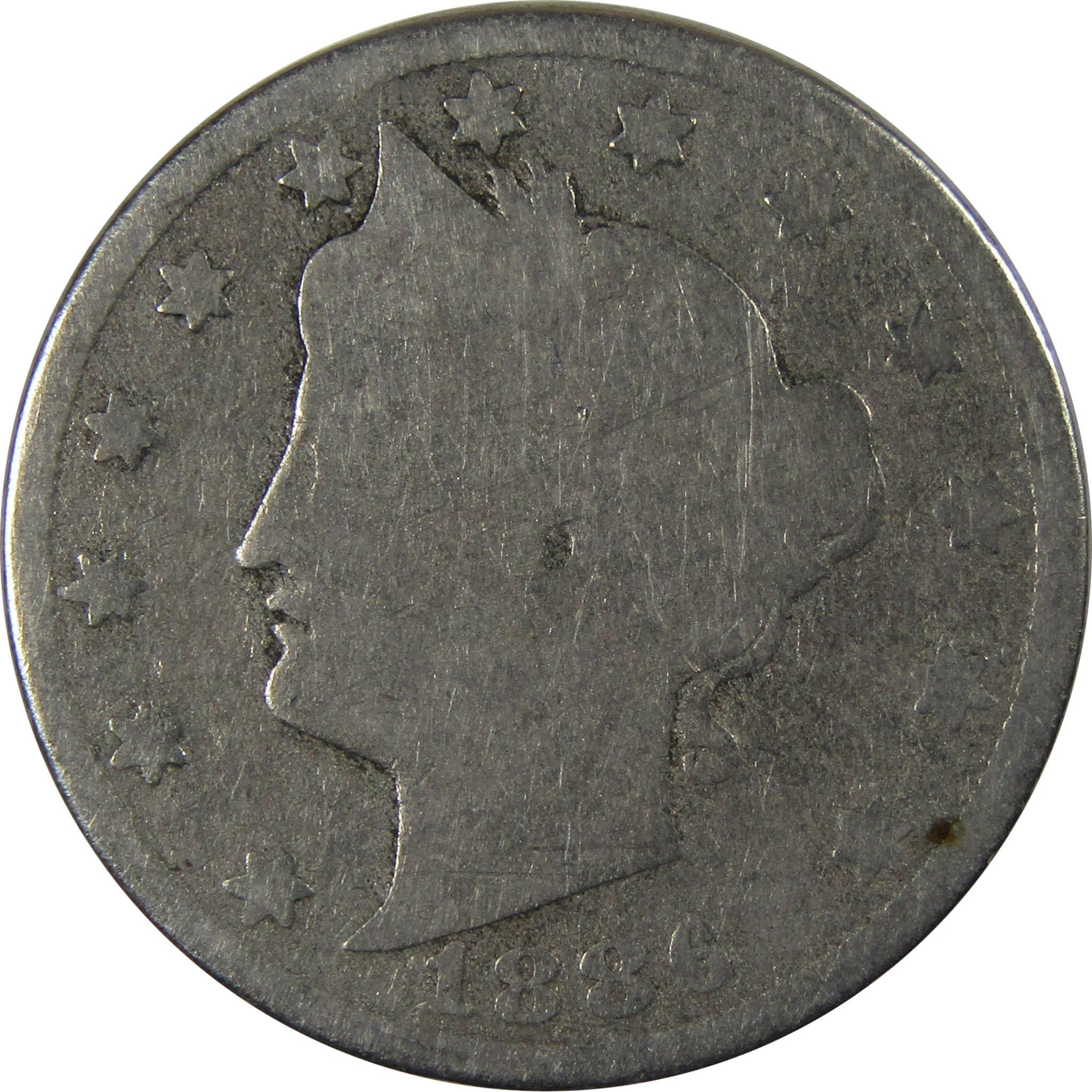 1886 Liberty Head V Nickel AG About Good 5c Coin SKU:I23468