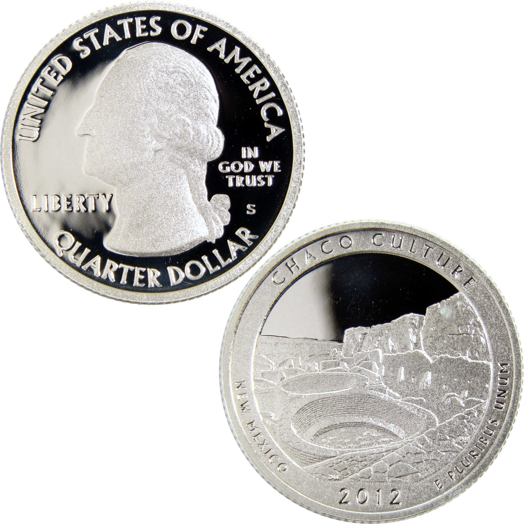 2012 S Chaco Culture National Historical Park Quarter Silver Proof 25c