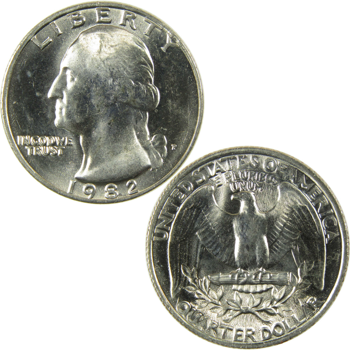 1982 P Washington Quarter Clad Uncirculated Mint State 25c Coin