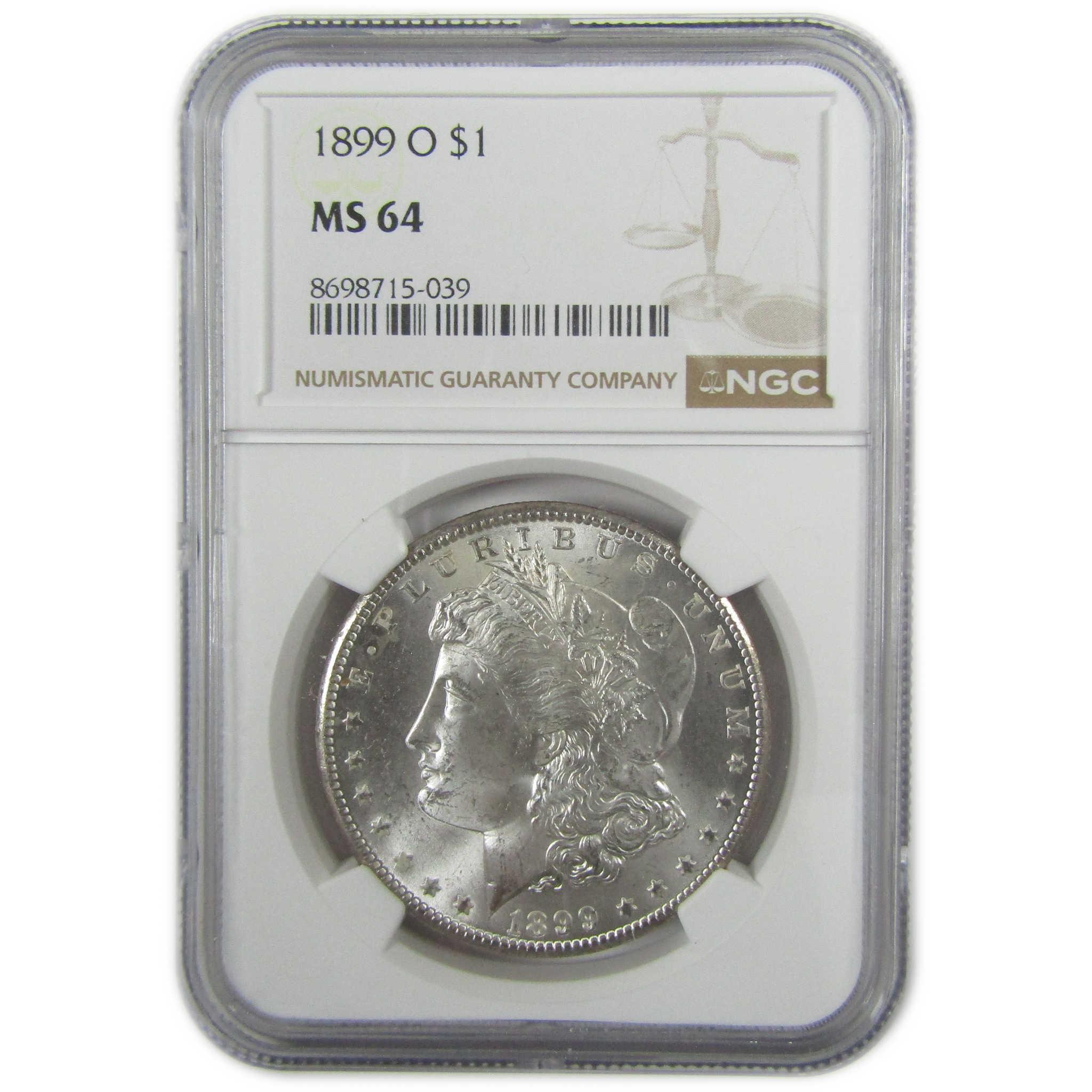 1899 O Morgan Silver Dollar MS 64 NGC Uncirculated $1 Coin SKU:I27900 - Morgan coin - Morgan silver dollar - Morgan silver dollar for sale - Profile Coins & Collectibles