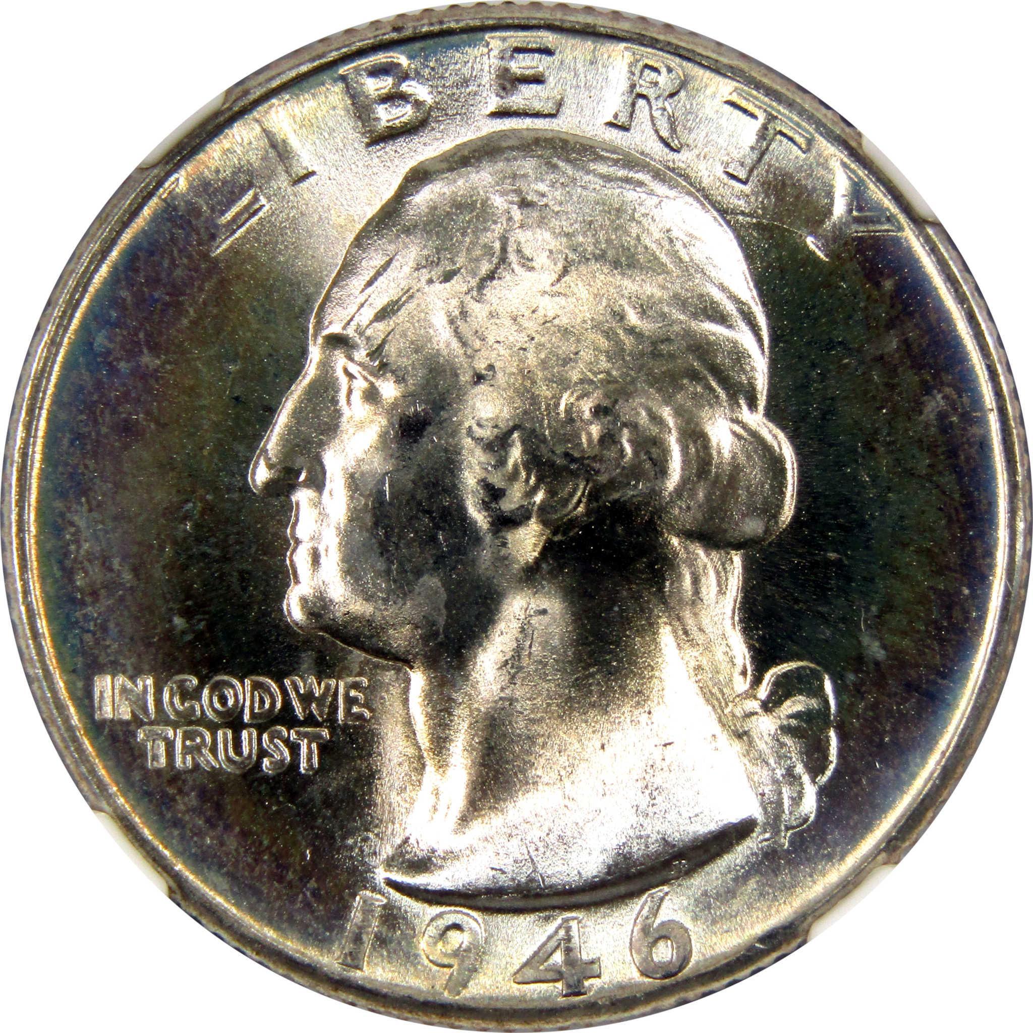 1946 D Washington Quarter MS 67 NGC 90% Silver 25c Unc SKU:I9235