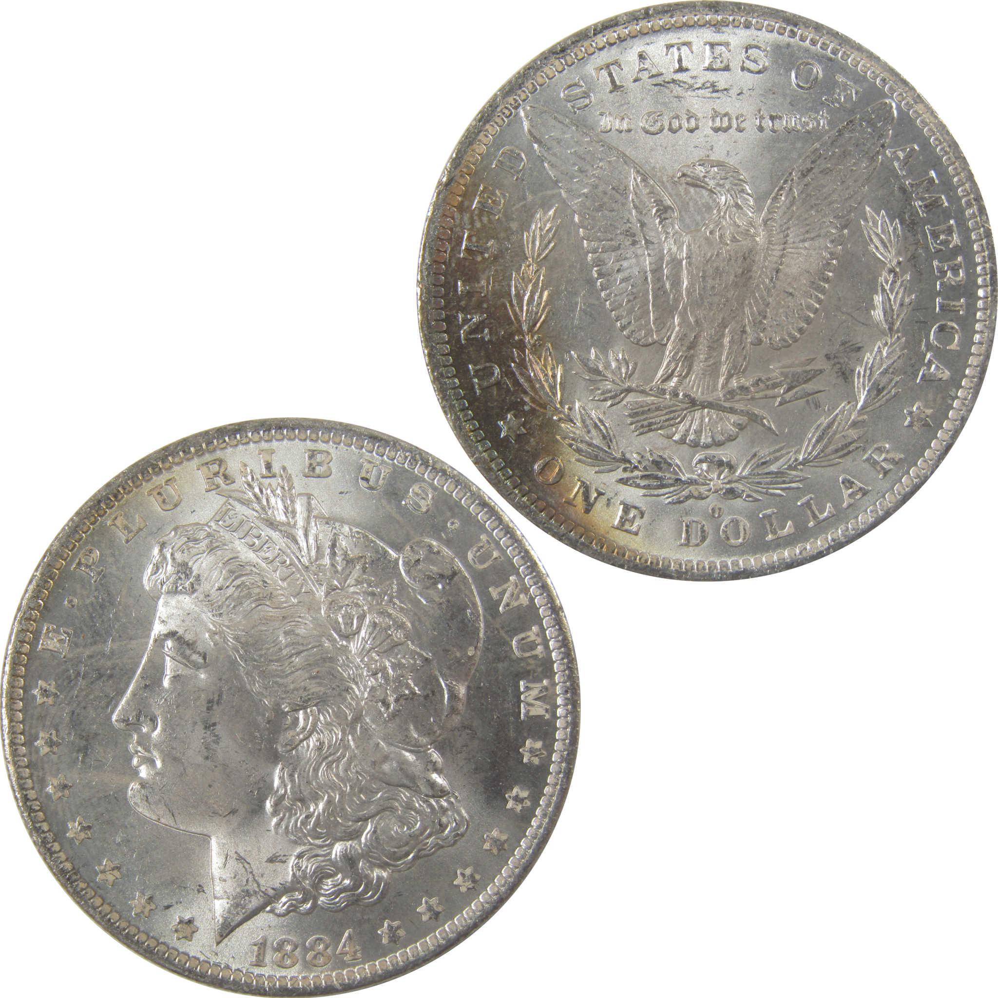 1884 O Morgan Silver Dollar Uncirculated Mint State Toned SKU:I23522